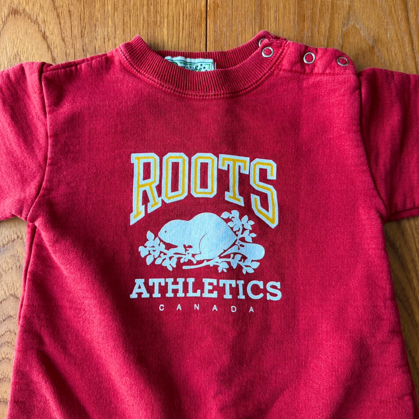 Roots red fall/winter weight heavy cotton onesie - photo 2