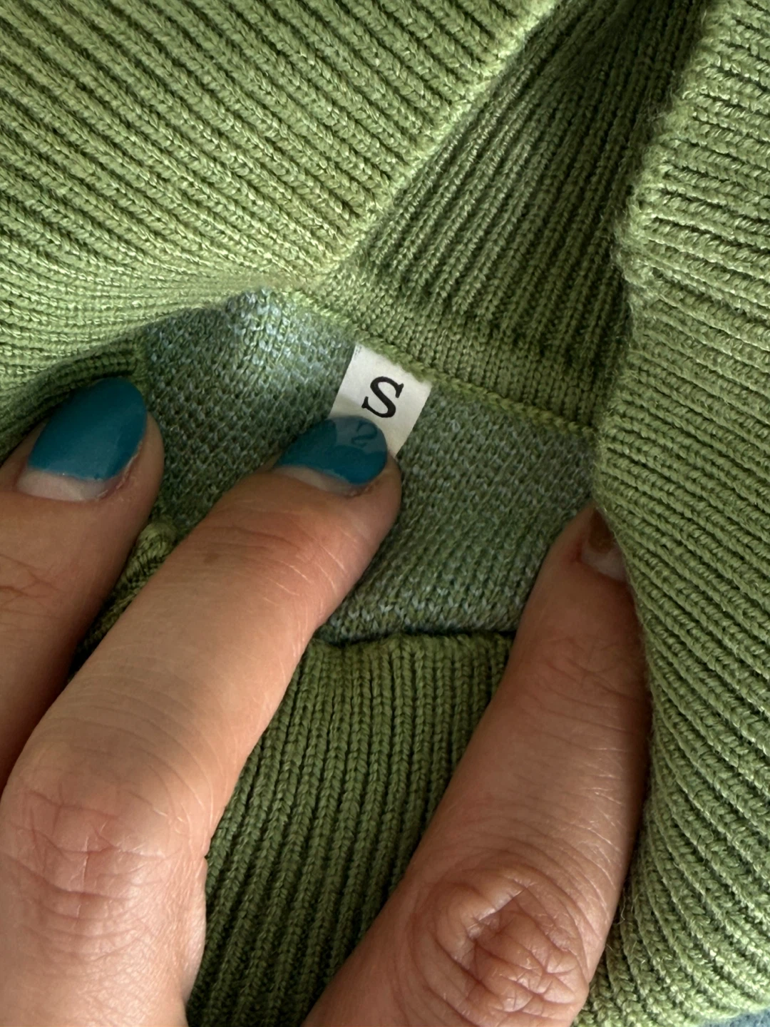 Sleeveless Knit Dress - Blue and Green - photo 3