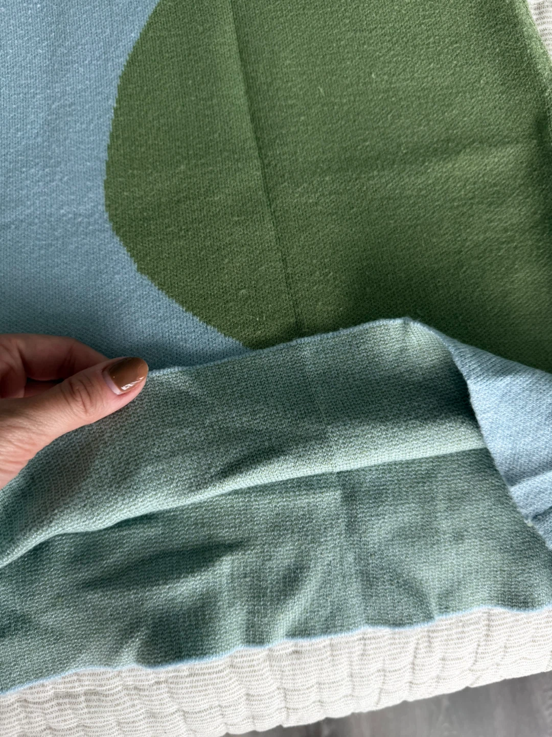 Sleeveless Knit Dress - Blue and Green - photo 5