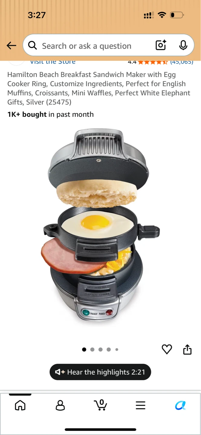 Hamilton Beach Breakfast Sandwich Maker - photo 4
