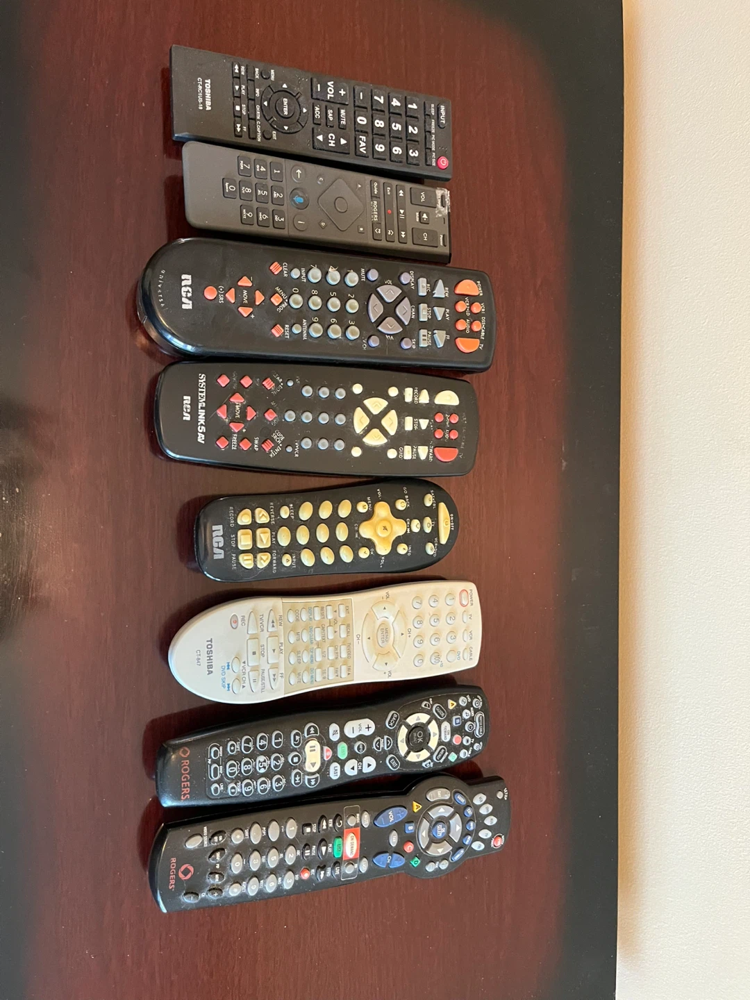 8 pc Assorted Universal and Brand Remotes