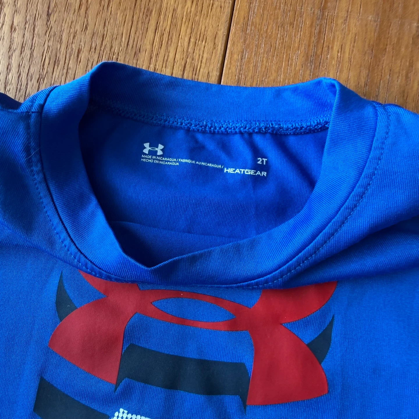 Boy toddler Under Armour blue shirt (size 2T) - photo 2