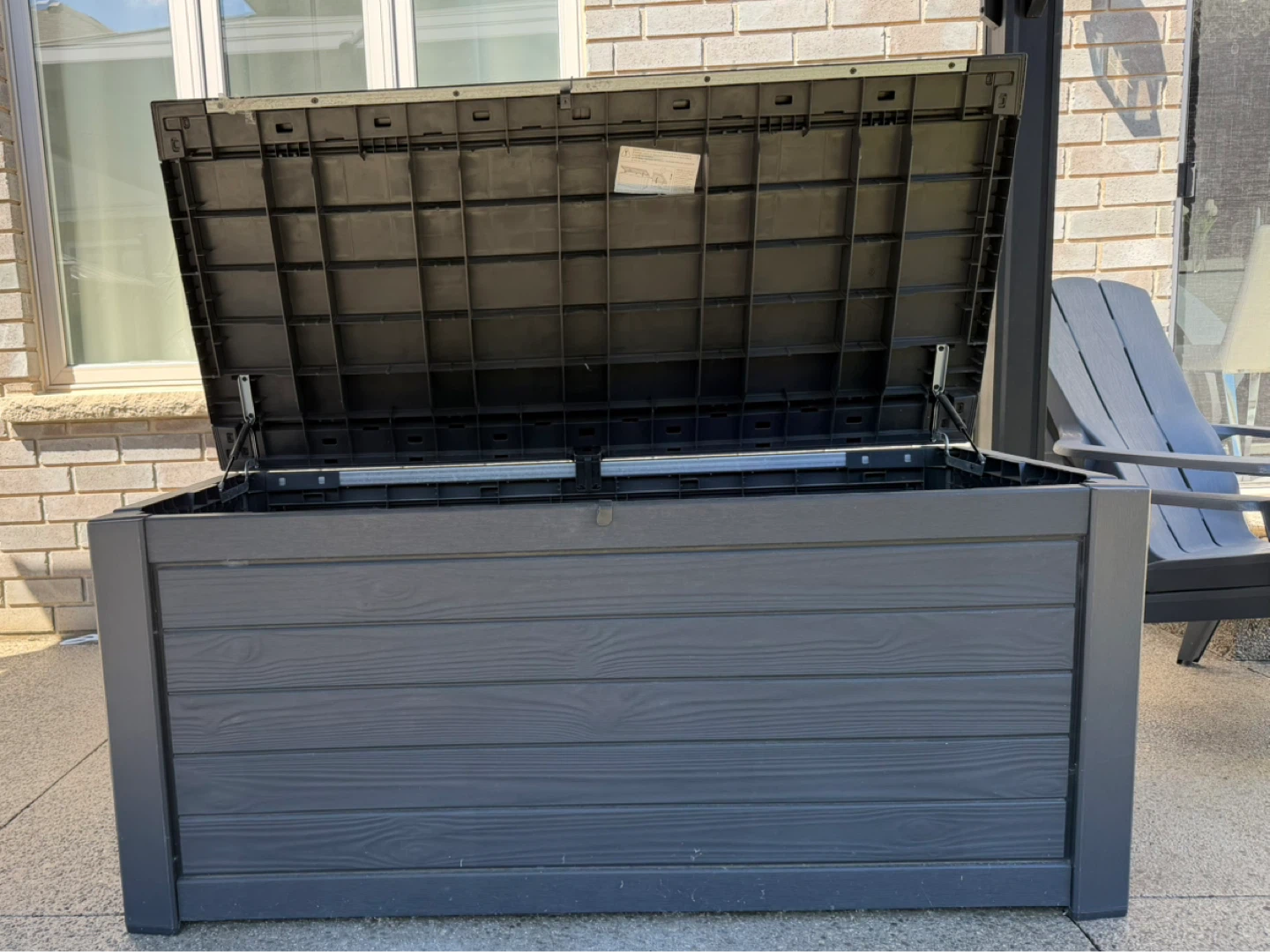 Black/charcoal Outdoor Storage Box - photo 2