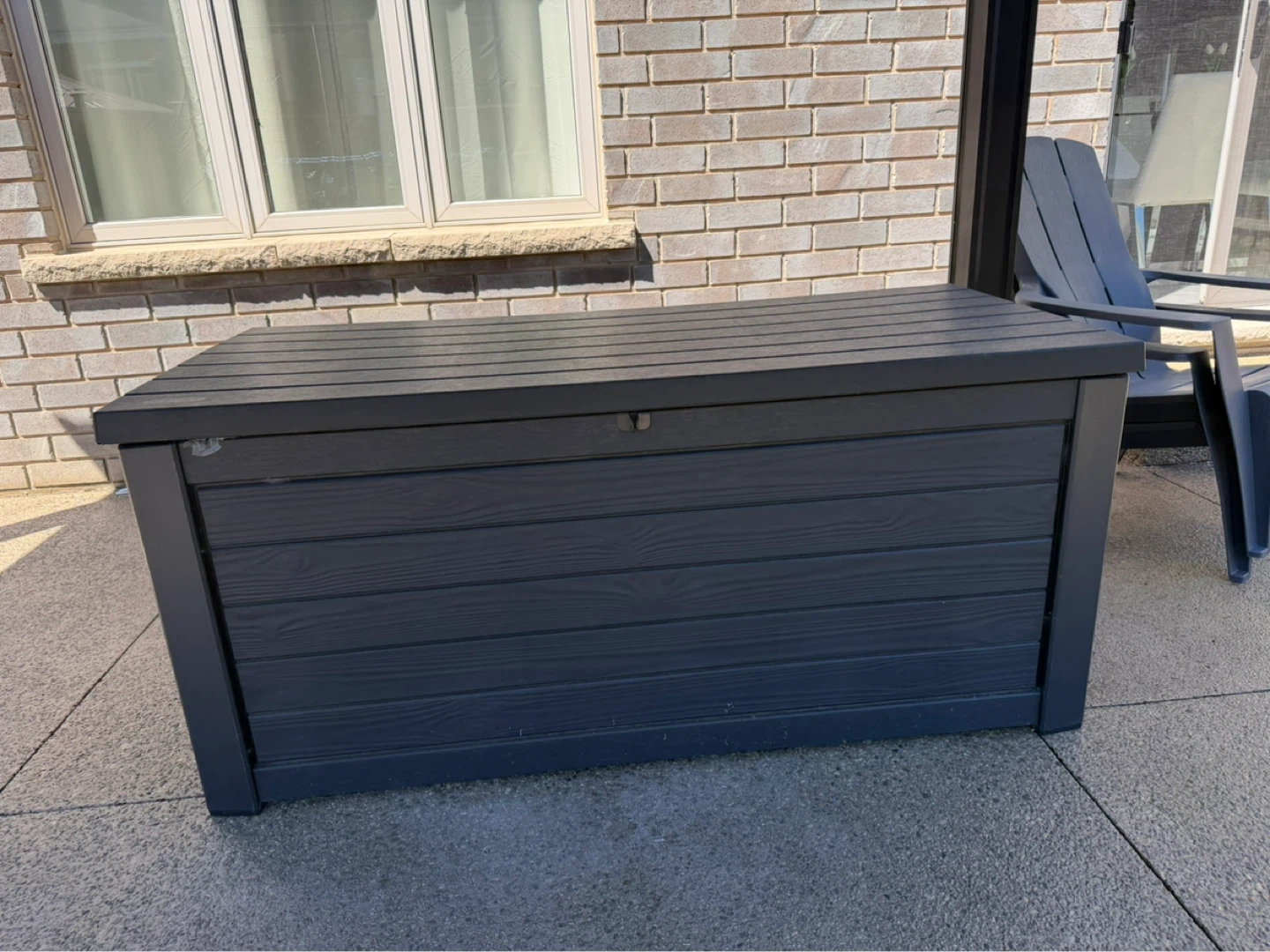 Black/charcoal Outdoor Storage Box
