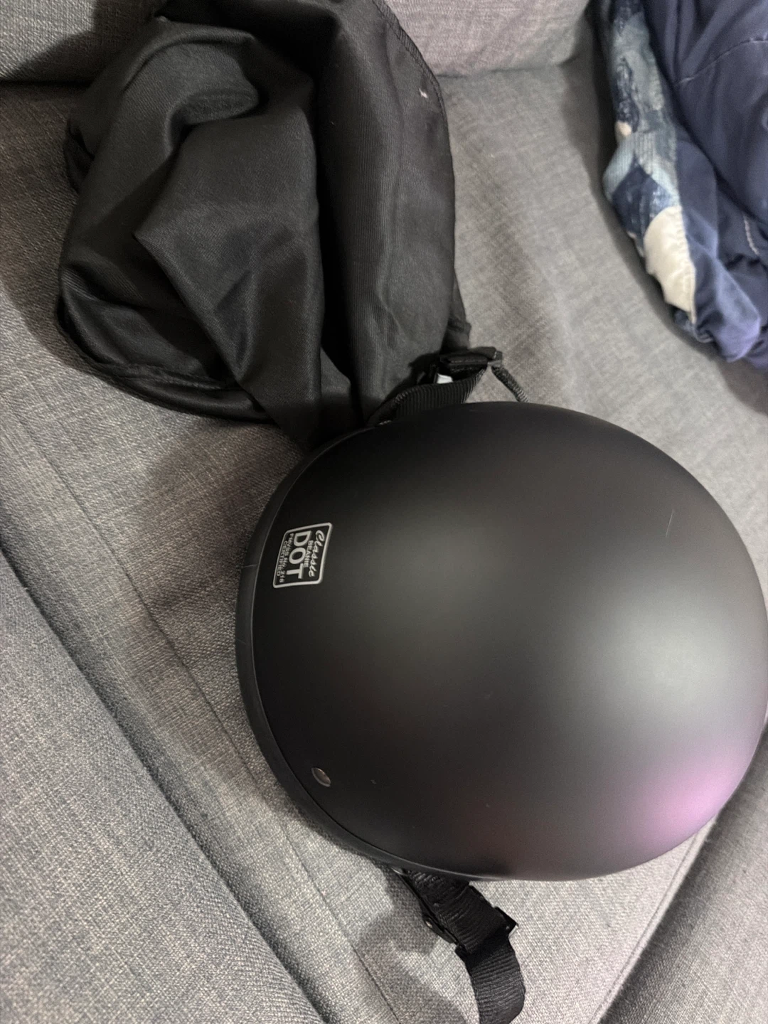 Matte Black DOT Approved Motorcycle Helmet