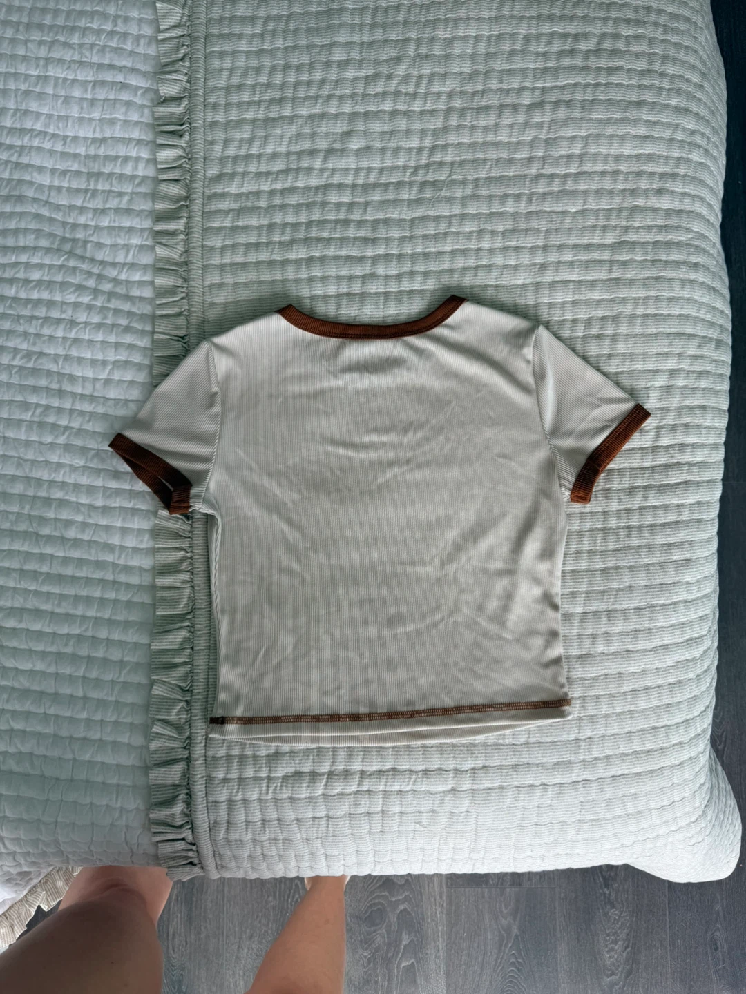 Angel Graphic Ribbed T-Shirt - photo 5