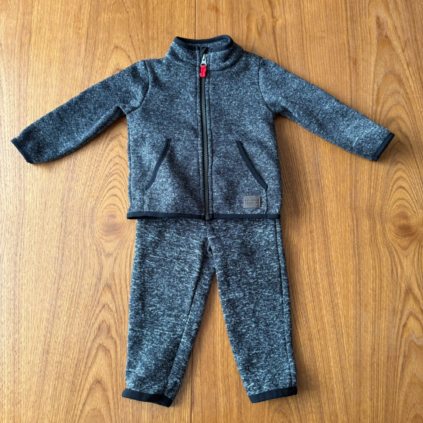 Carters toddler boys grey fall/winter track suit 18 months