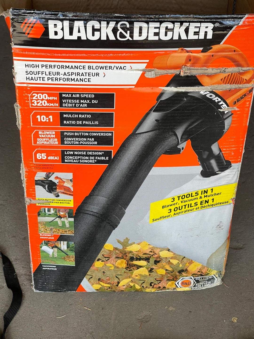 Black & Decker High Performance Blower/Vac - photo 3