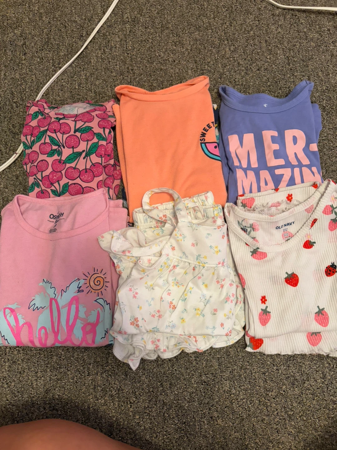 Girls Summer Pajama Lot