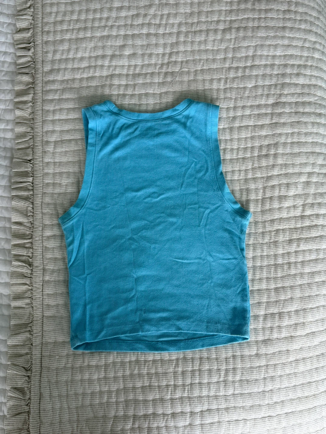 Hollister High-Neck Tank Top - Blue - Size S - photo 3