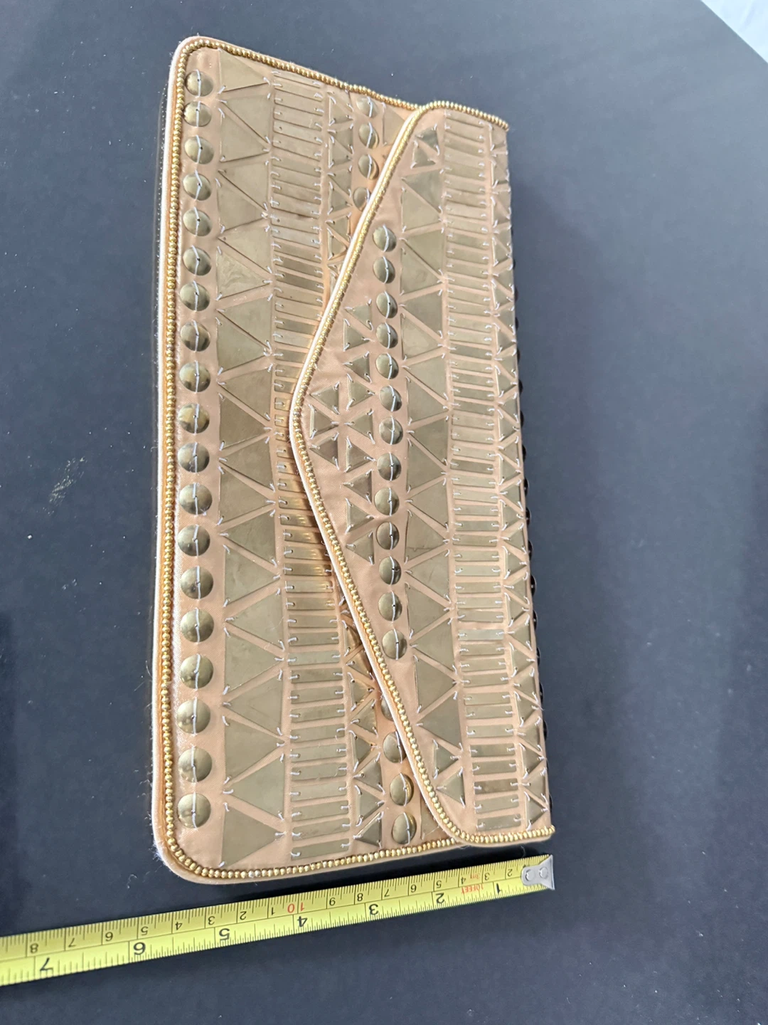 BCBGMAXAZRIA Gold Embellished Clutch - photo 3