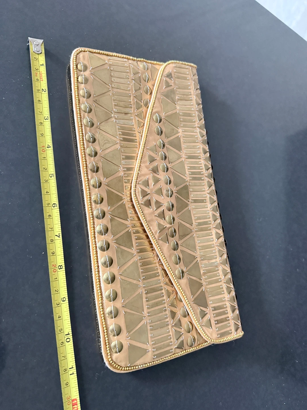 BCBGMAXAZRIA Gold Embellished Clutch - photo 2