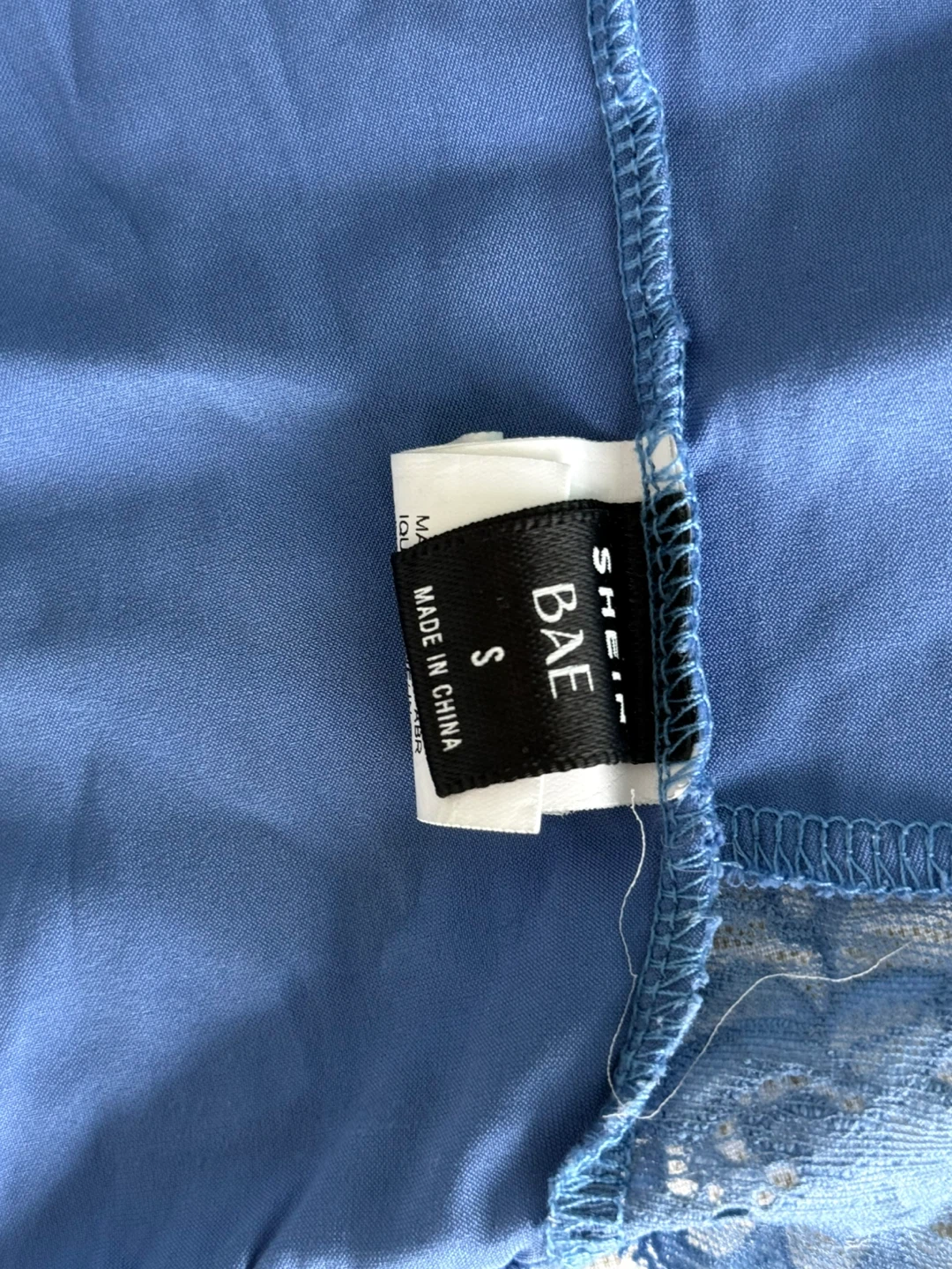 Blue Lace Satin Bralette - photo 4