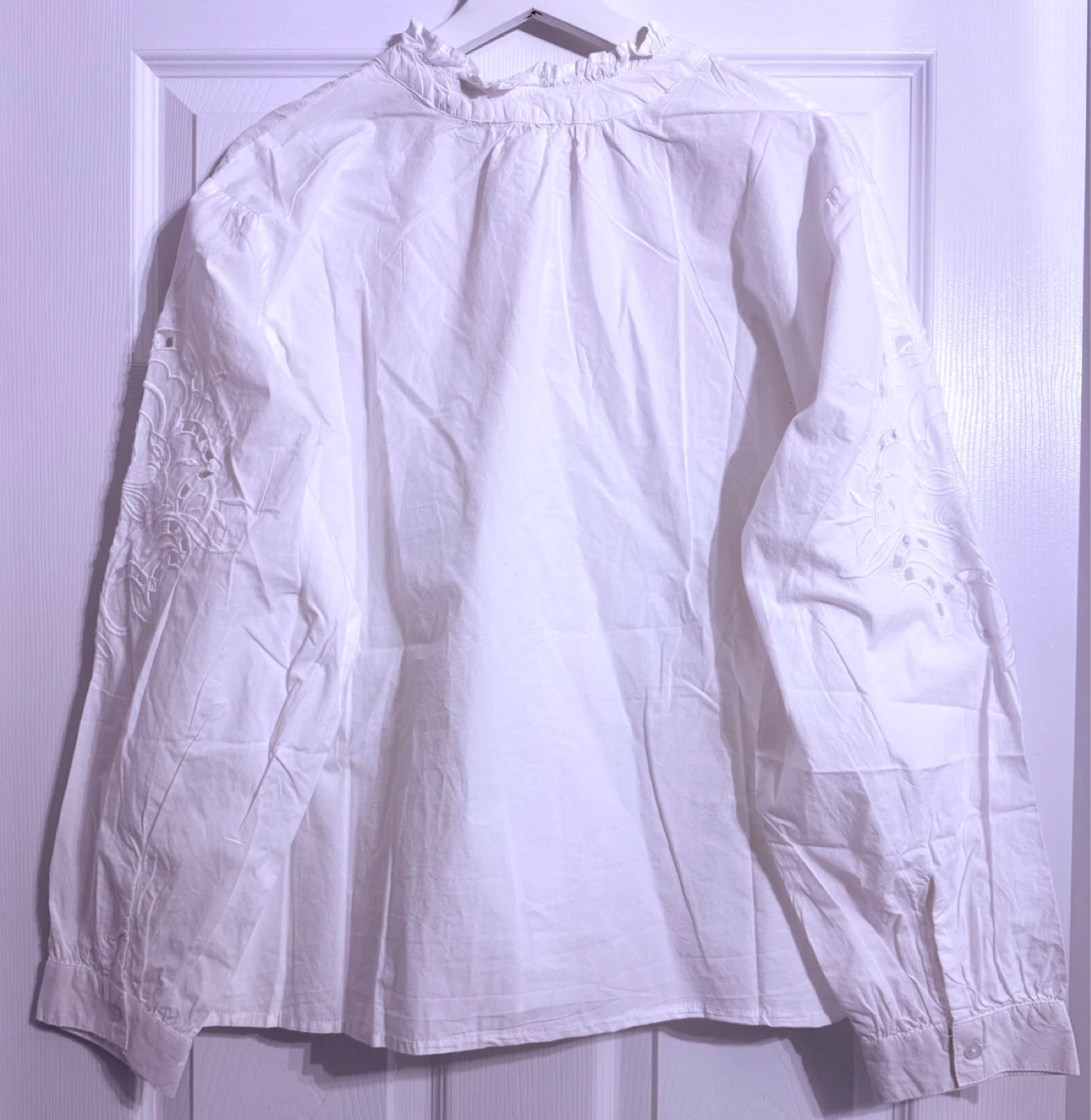 Max Studio London White Embroidered Blouse - photo 3