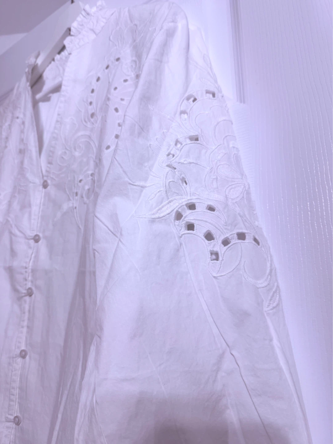 Max Studio London White Embroidered Blouse - photo 5