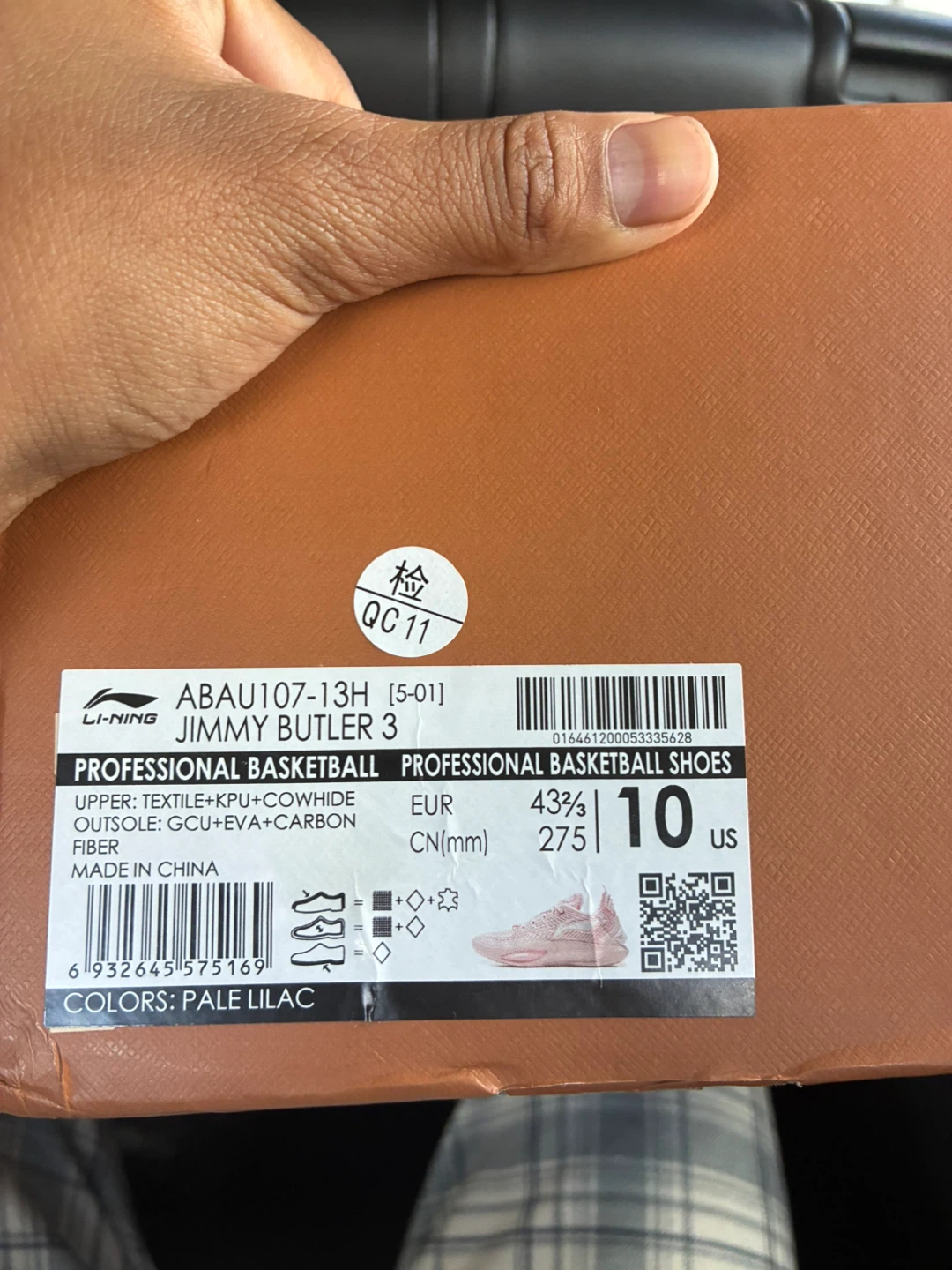 Li-Ning Jimmy Butler 3 Basketball Shoes - Pale Lilac - Size 10 - photo 3