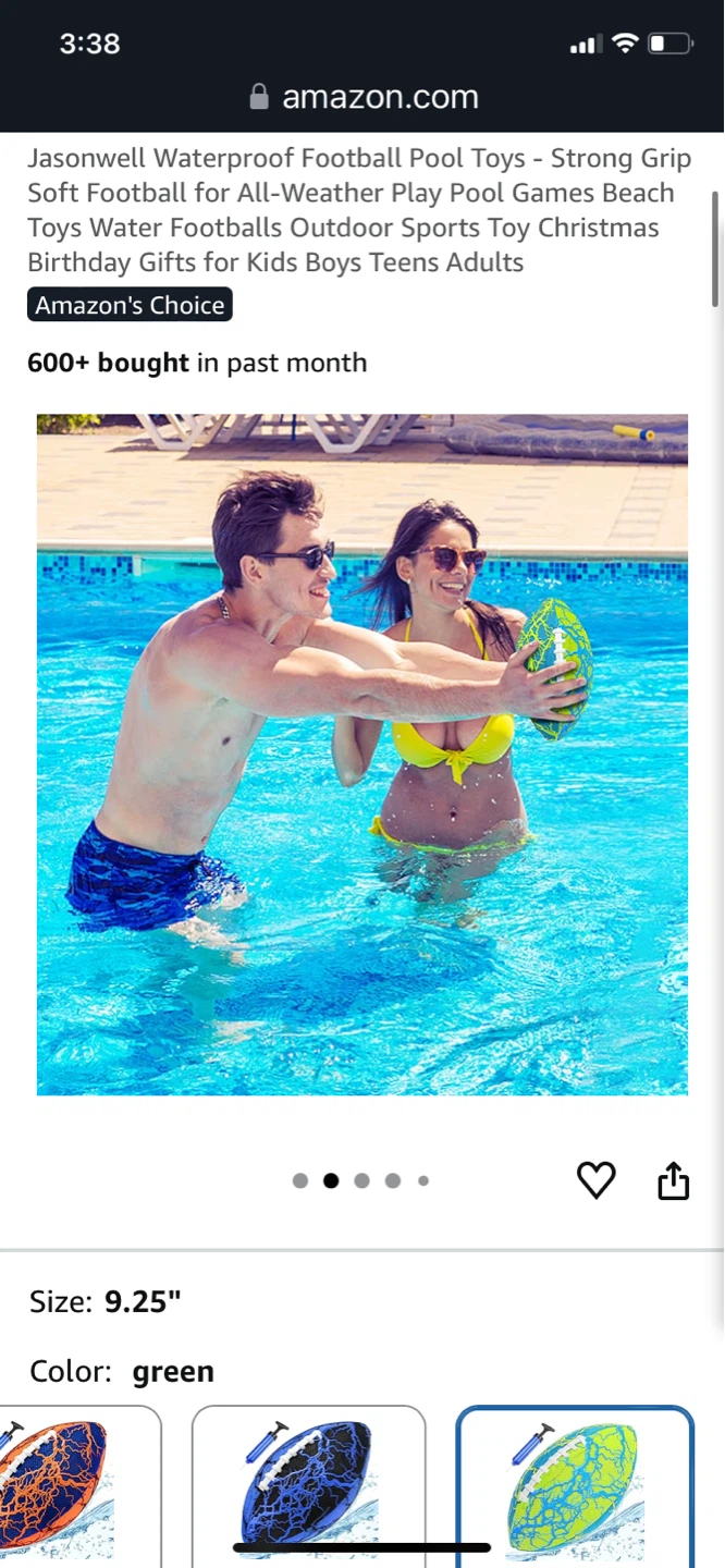 Jasonwell Waterproof Football Pool Toy - photo 2