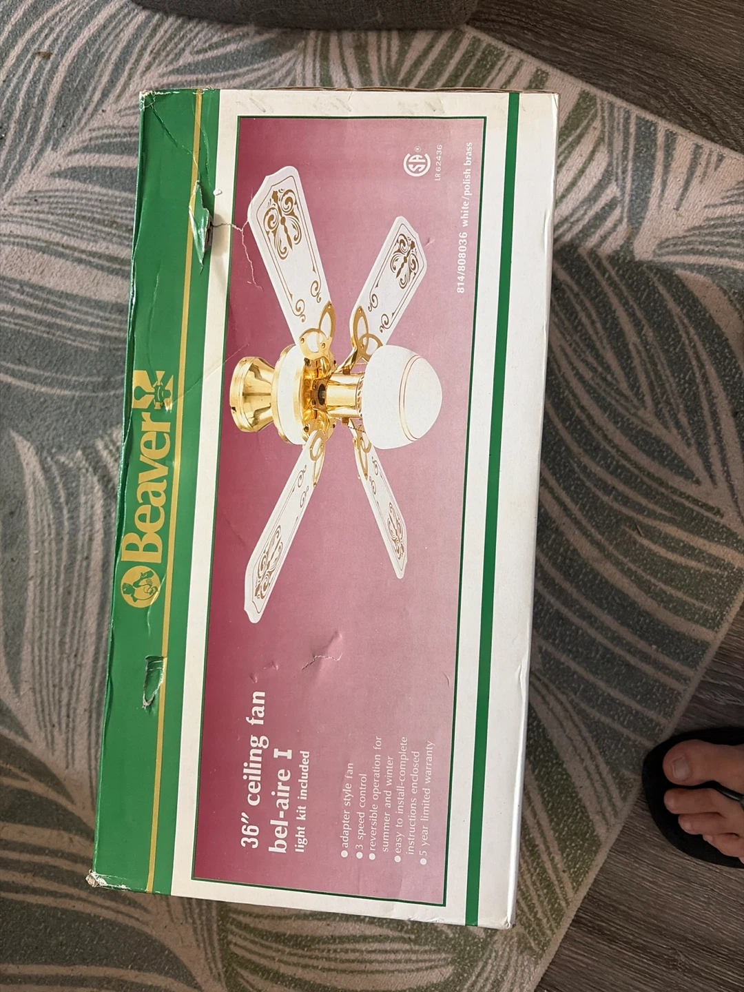 Beaver 36" Ceiling Fan Bel-Aire I