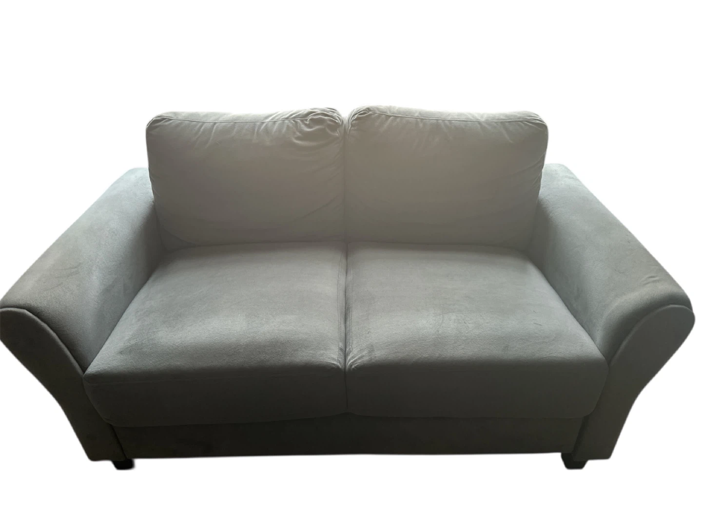 Gray Suede Sofa and Loveseat Set - photo 3