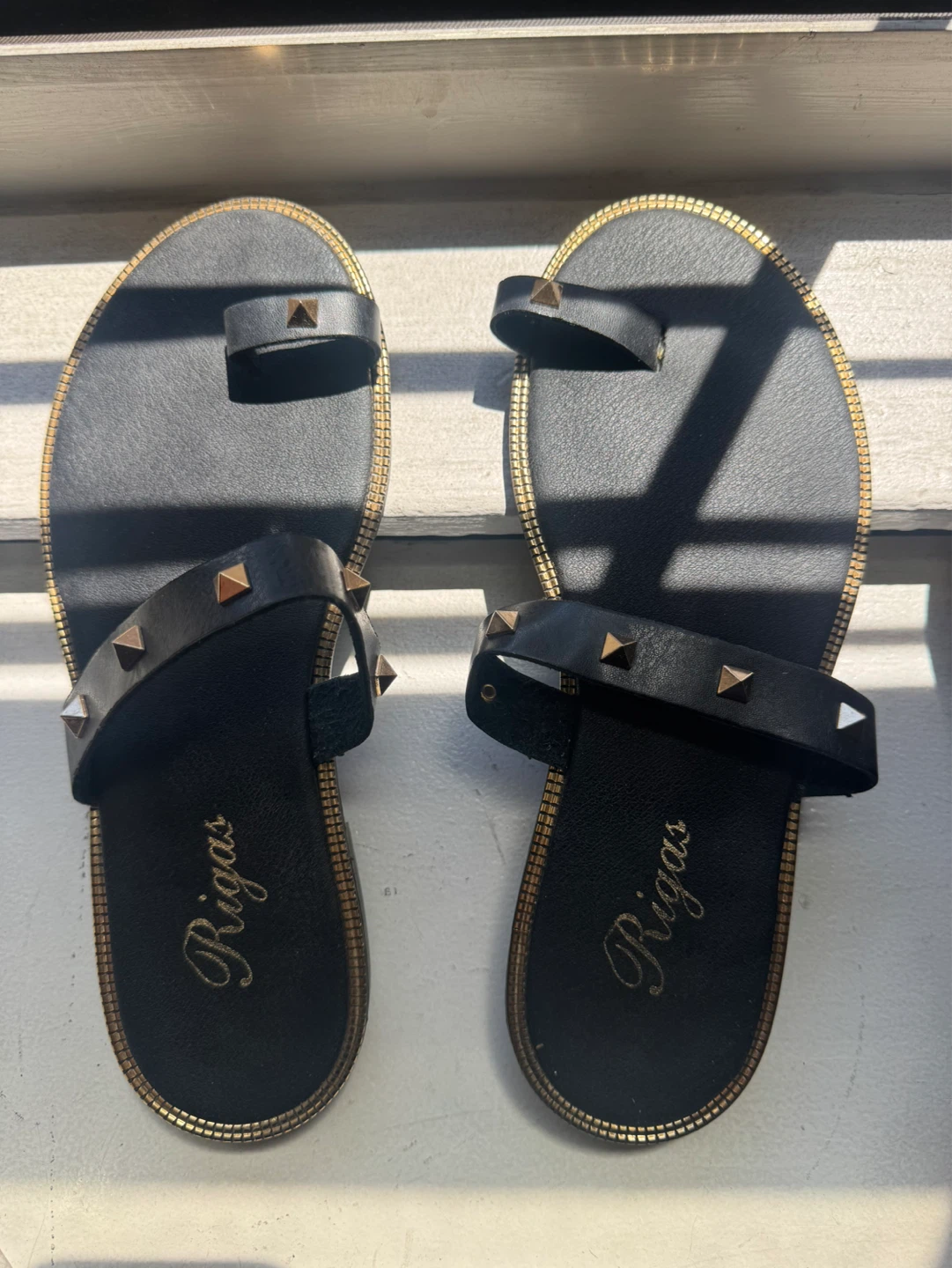Black Studded Sandals women’s size 38