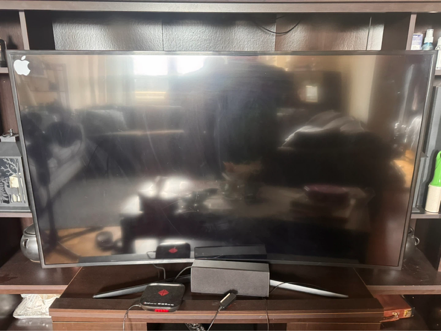A Samsung tv plus the tv stand