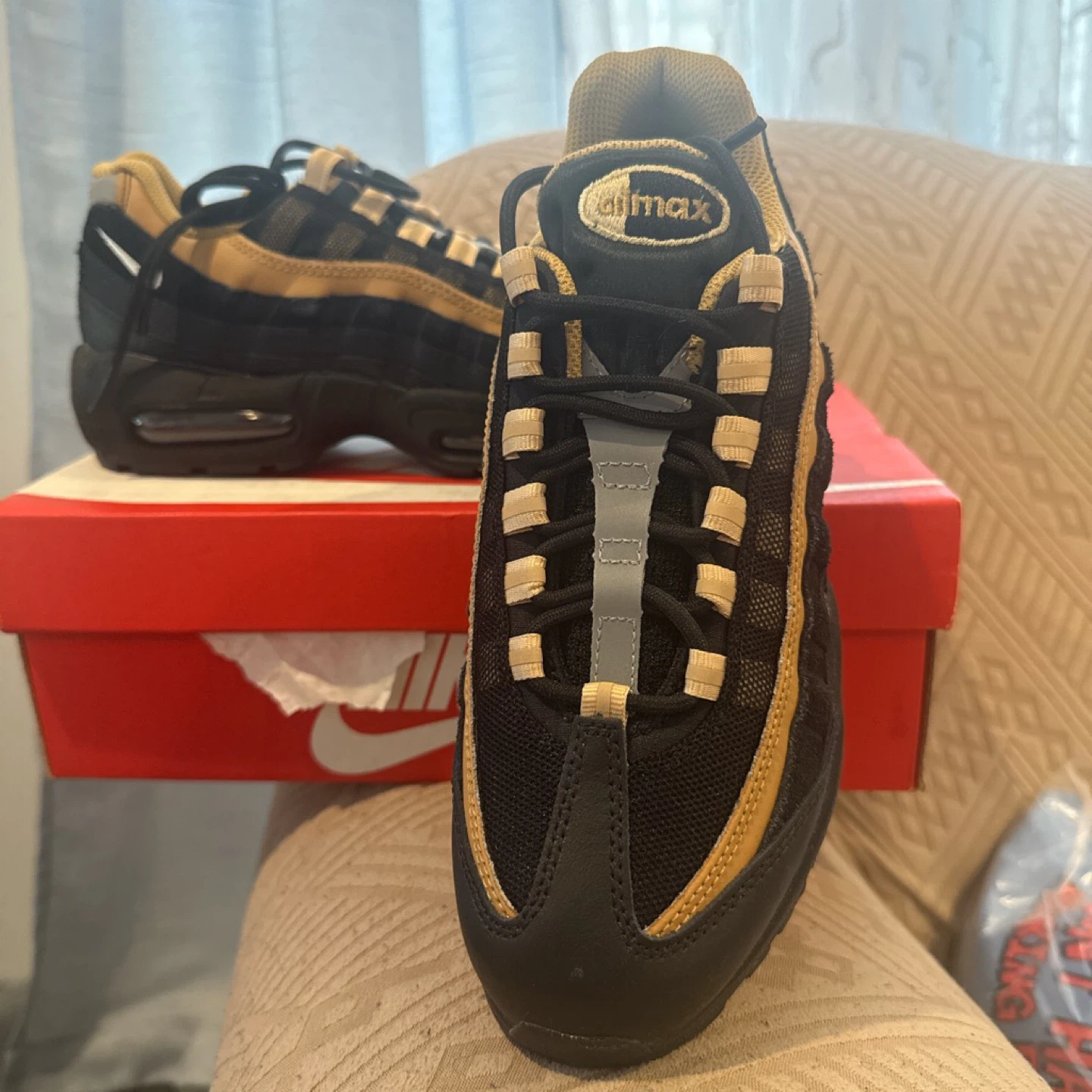 Nike Air Max 95 Sneakers - Black/Tan - photo 3