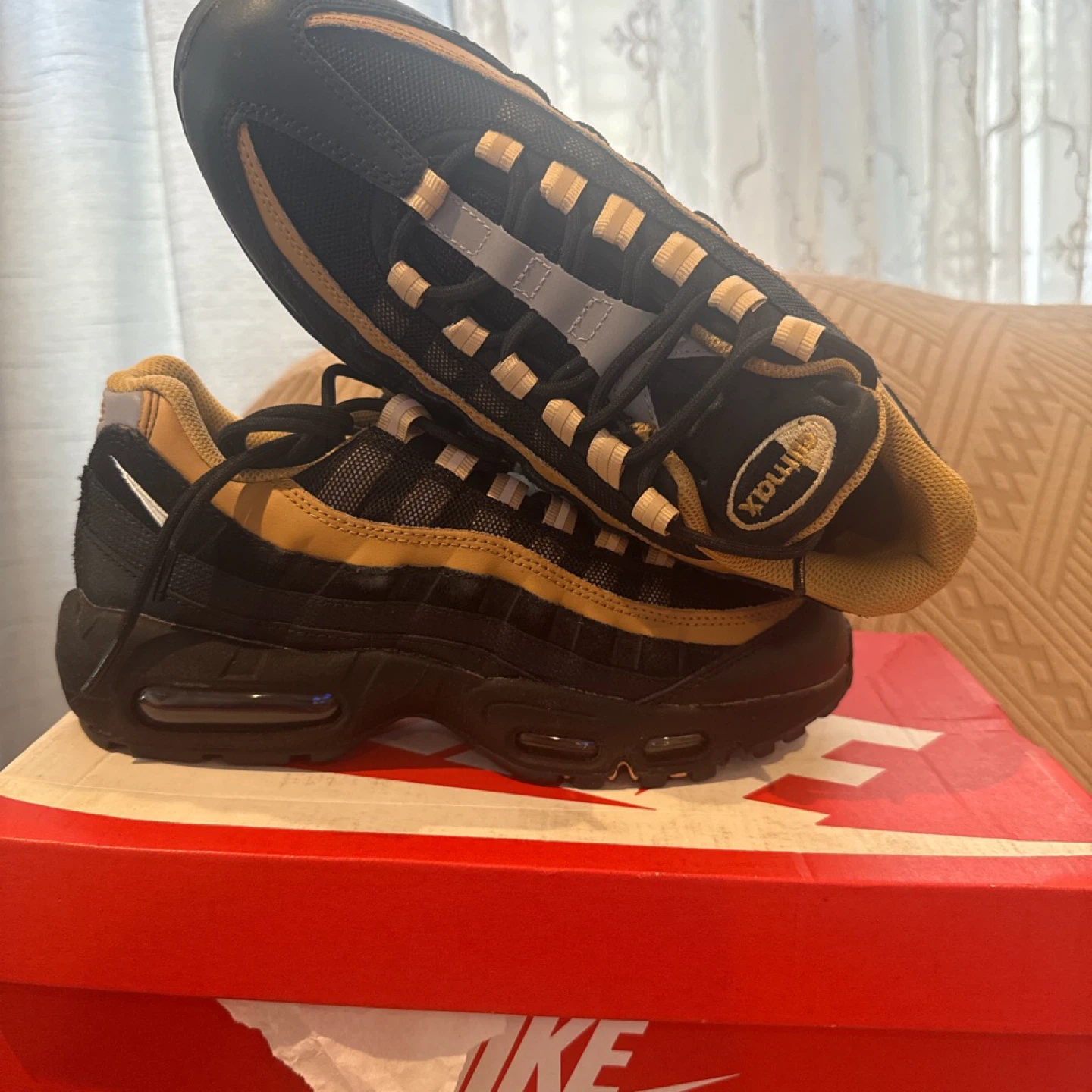 Nike Air Max 95 Sneakers - Black/Tan - photo 5