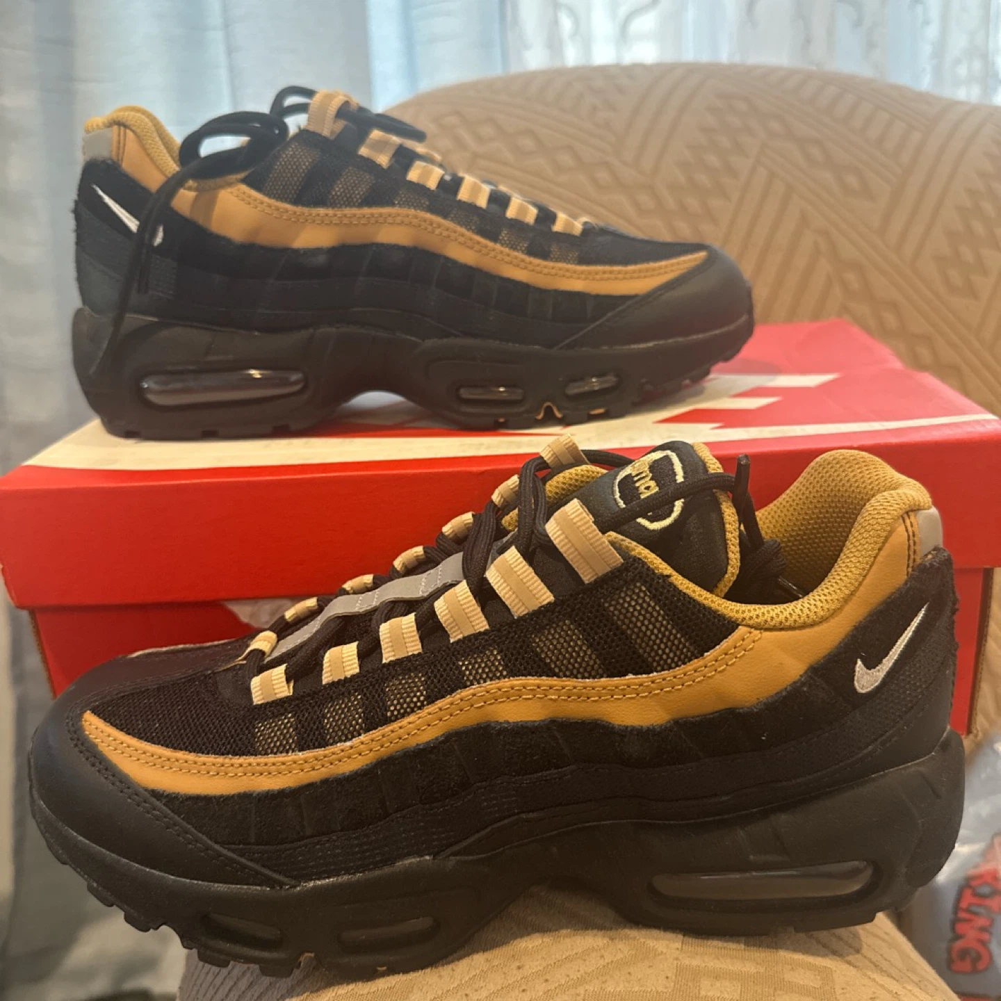 Nike Air Max 95 Sneakers - Black/Tan - photo 2