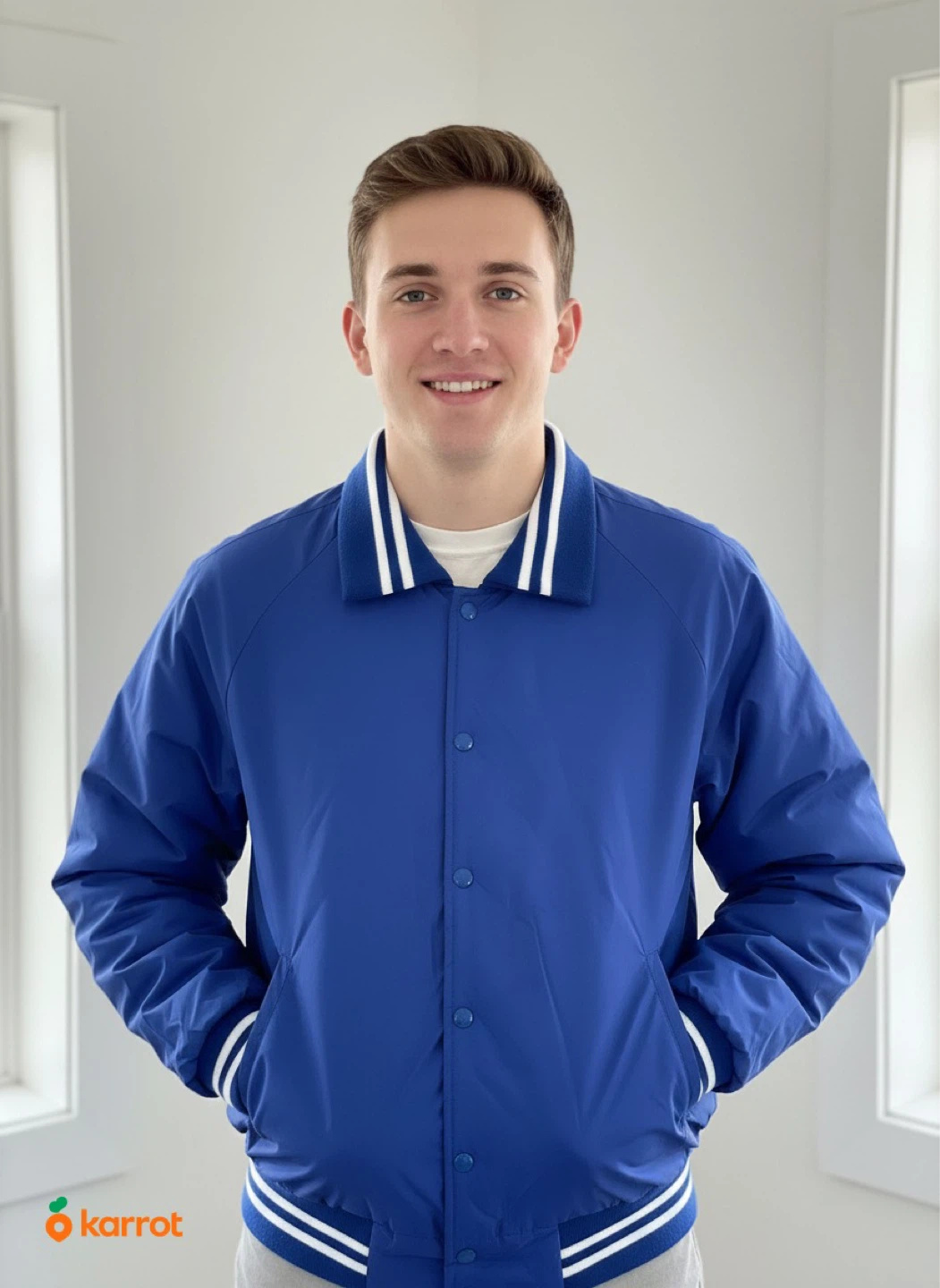 Alpha Sportswear Blue Bomber Jacket - photo 4