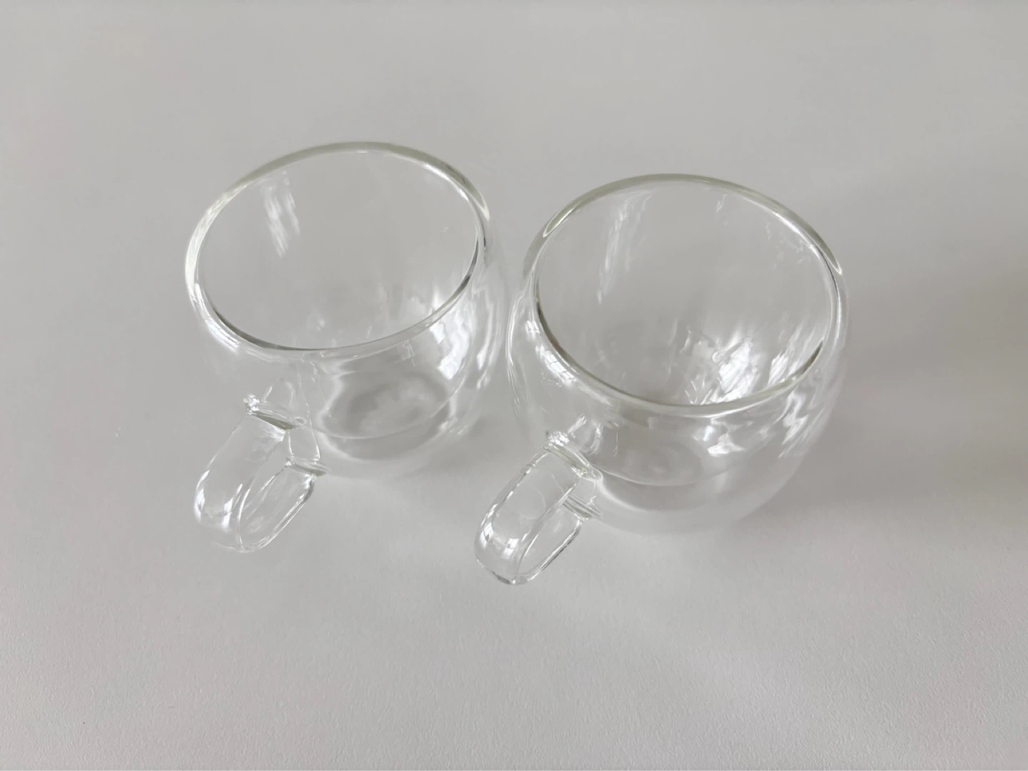 ☕ 2-Piece Clear Glass Espresso Shot Cups Set