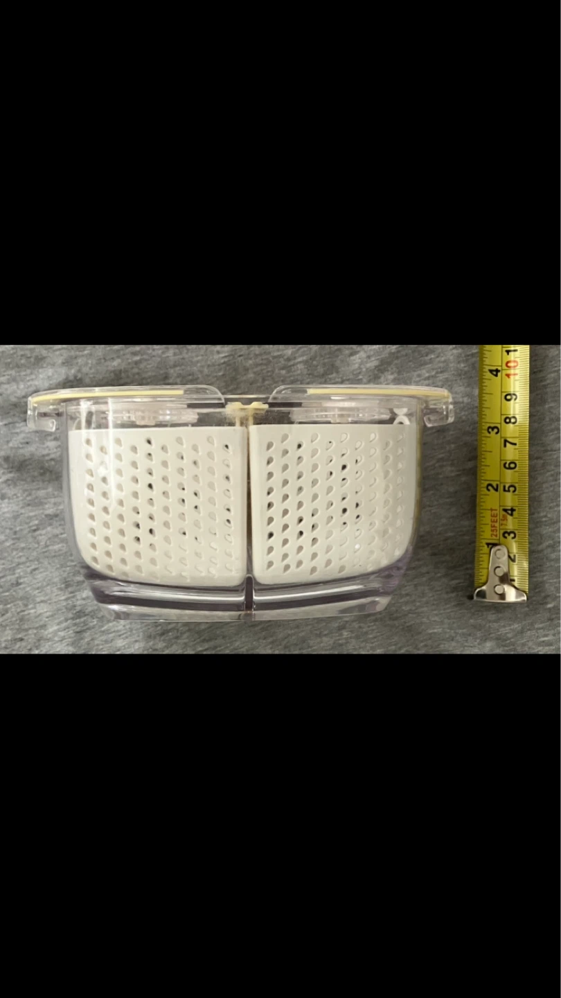 Luxear Small Divided Berry Colander 🫐🍓🤍 - photo 3