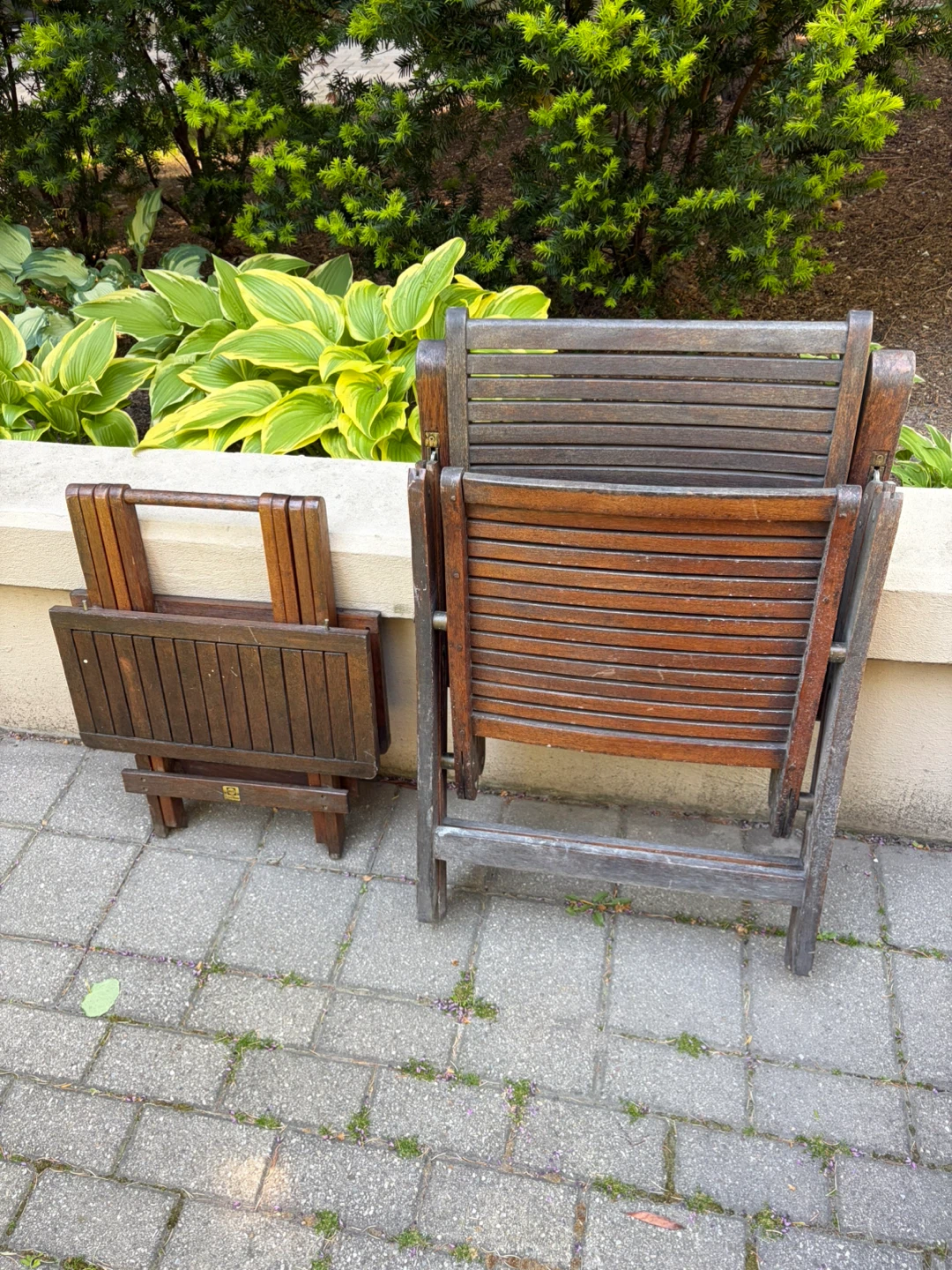 Teak outdoor furniture set - photo 5