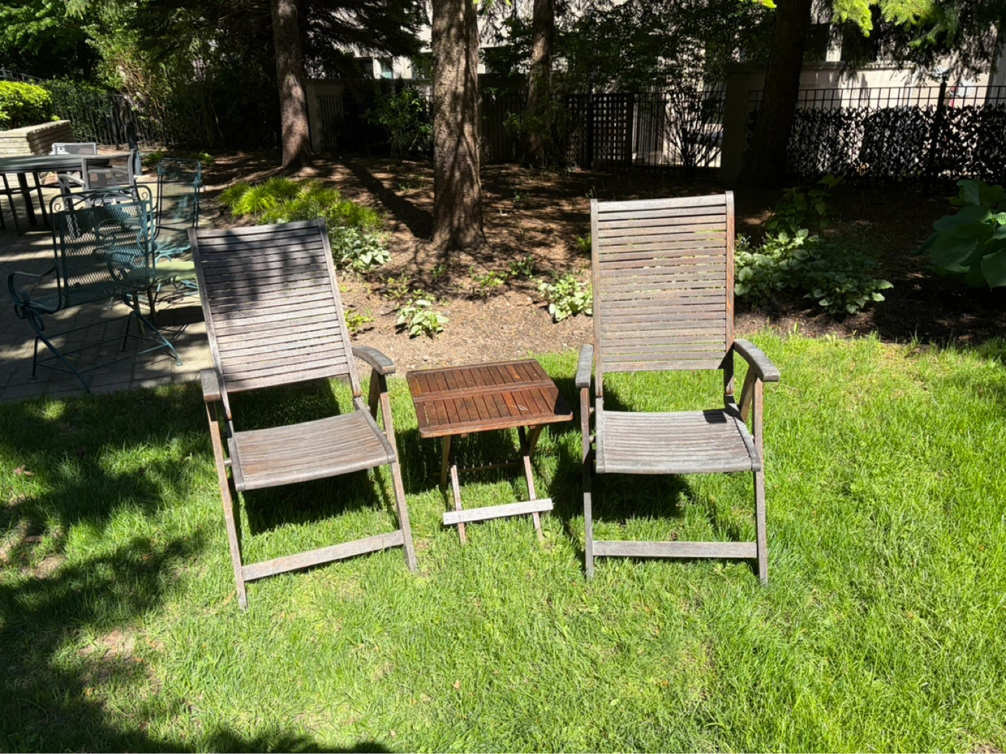Teak outdoor furniture set - photo 3
