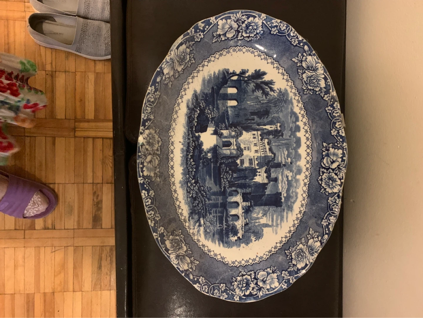 Johnson Brother Blue Oval Serving Platter - photo 2