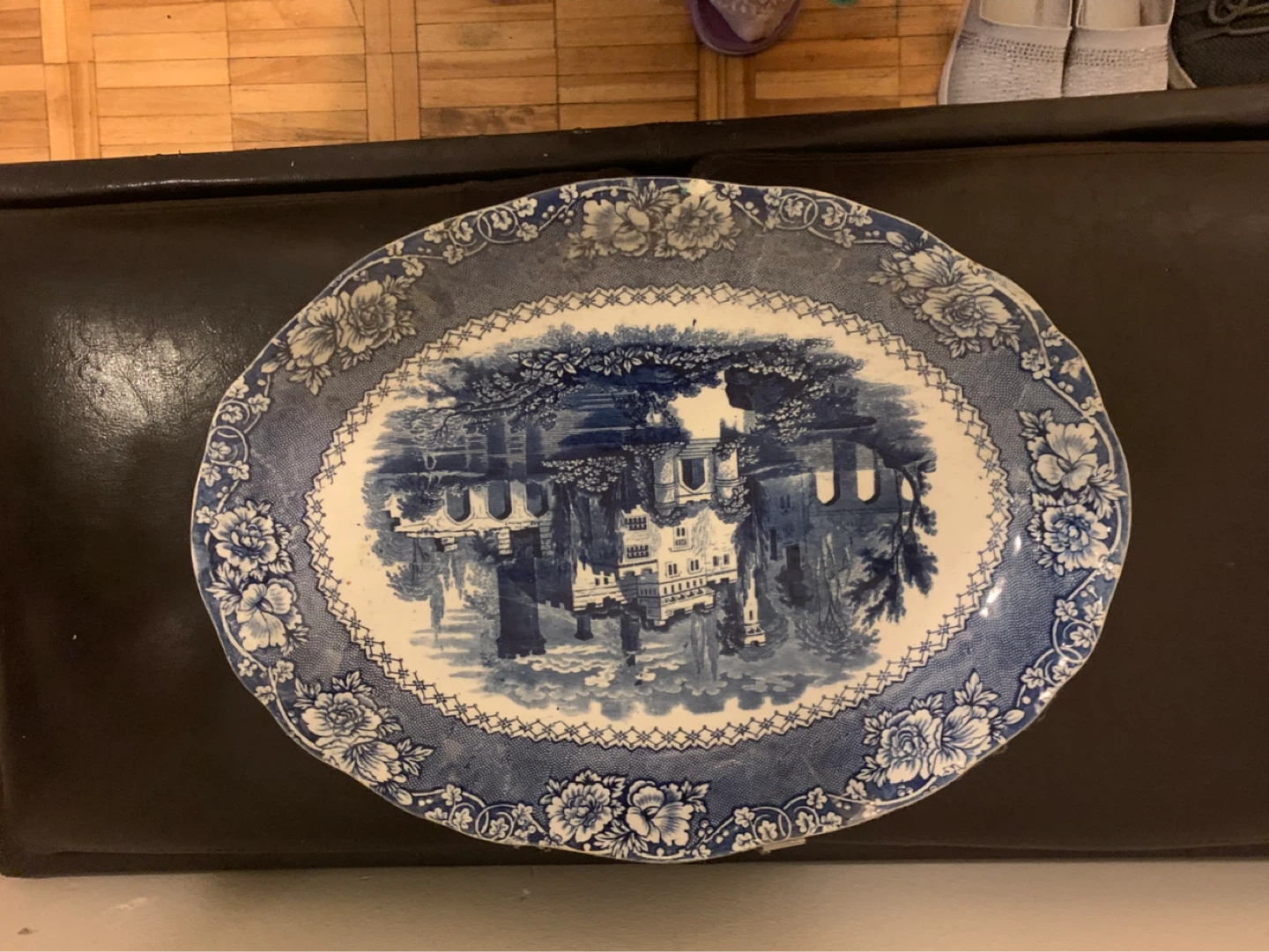 Johnson Brother Blue Oval Serving Platter