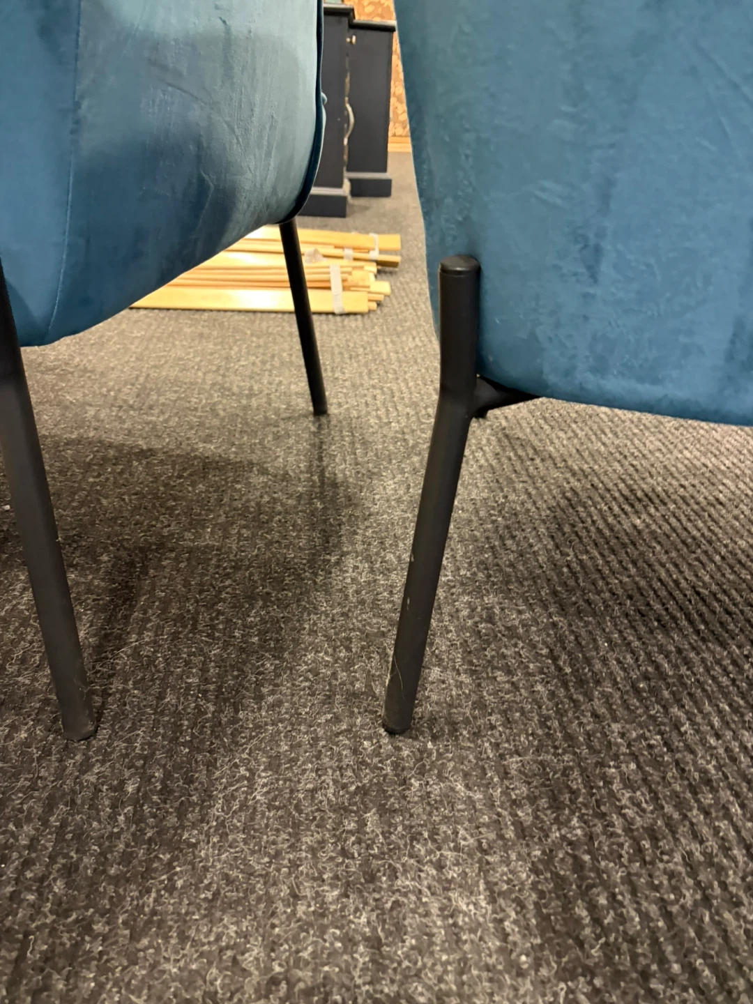Teal Velvet Accent Chairs (Set of 2) - photo 2
