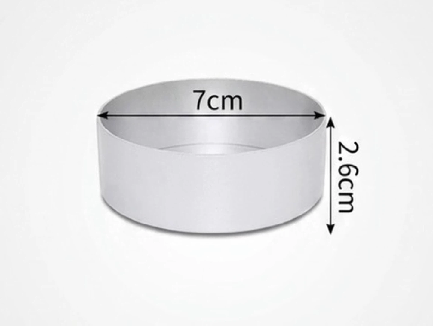 French Tart Mold Set (5 Rings + 1 Tamper Tool) - photo 3
