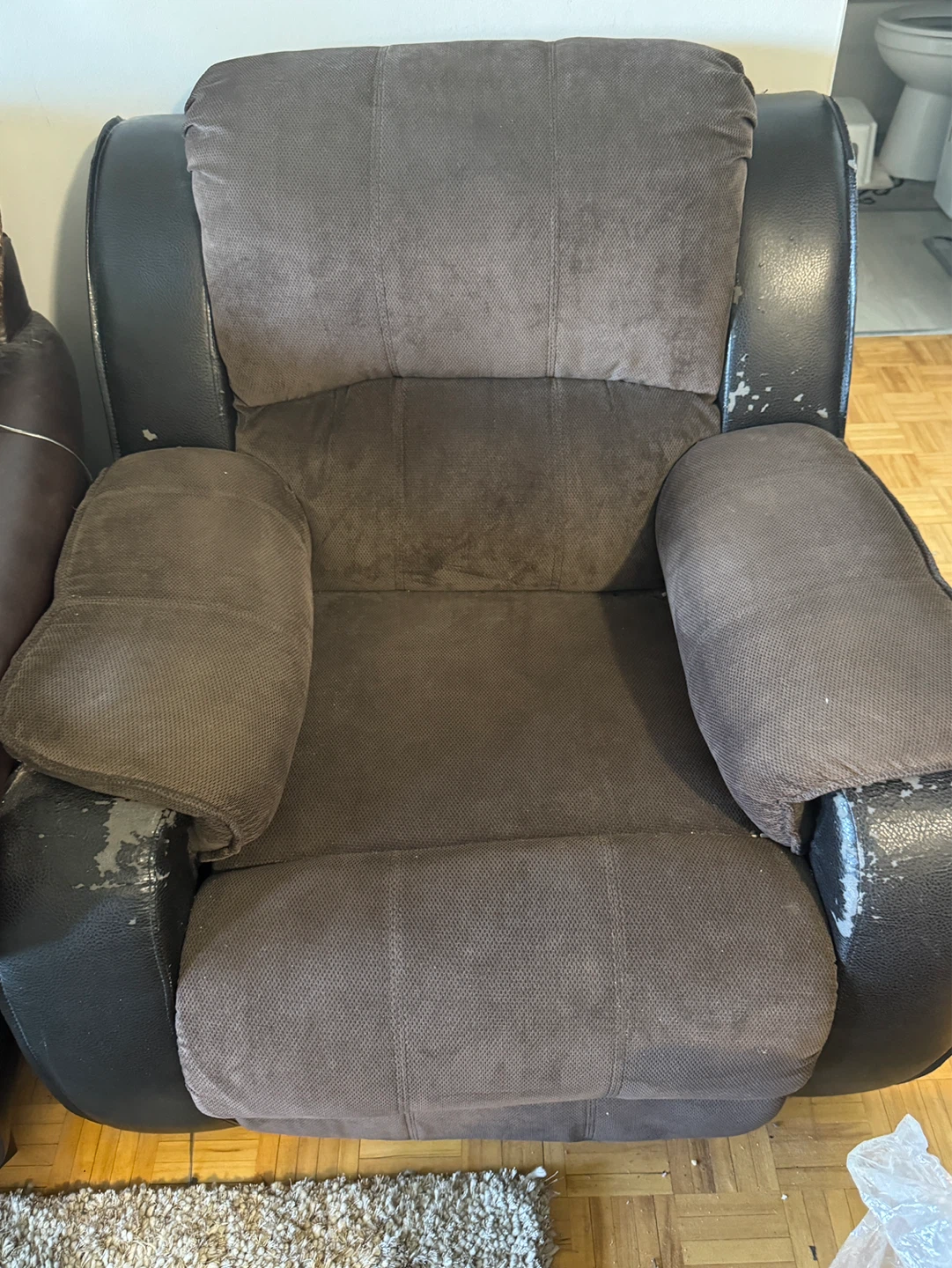 Brown Sofa and Matching Armchair Set - photo 3