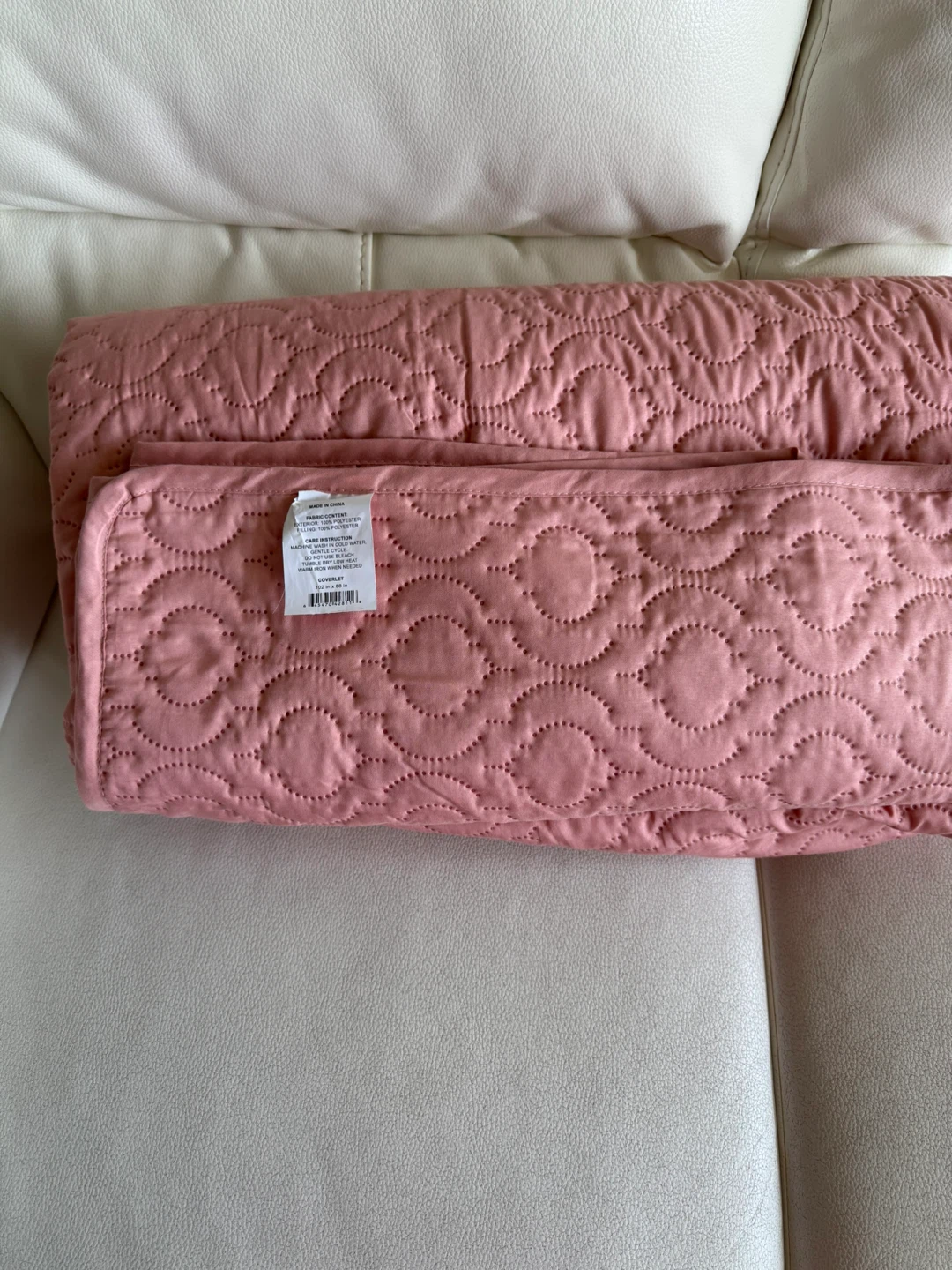 Quilted Coverlet - Pink - photo 4
