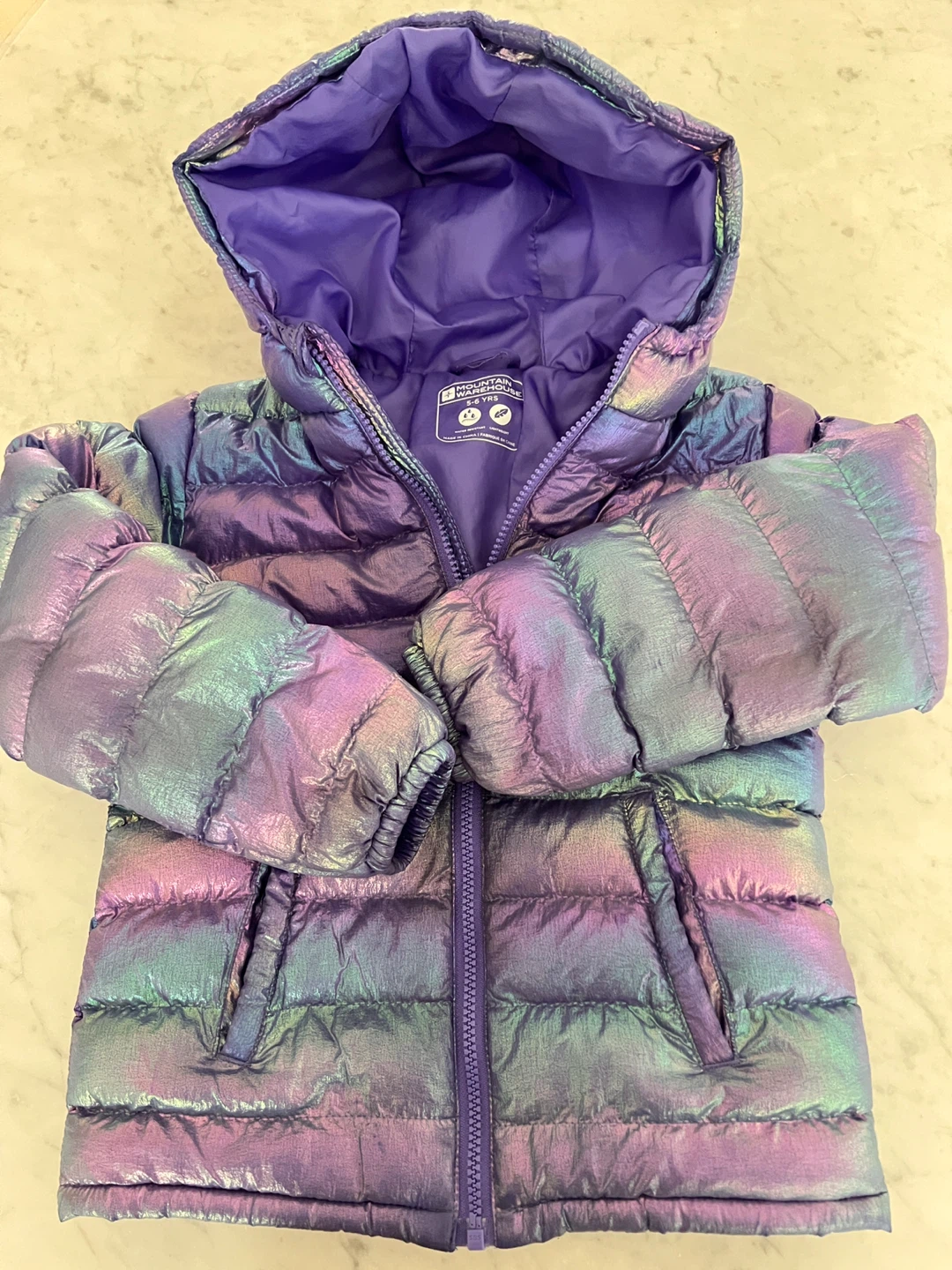 Mountain Warehouse Puffer Jacket - Purple Iridescent - 5-6 Yrs