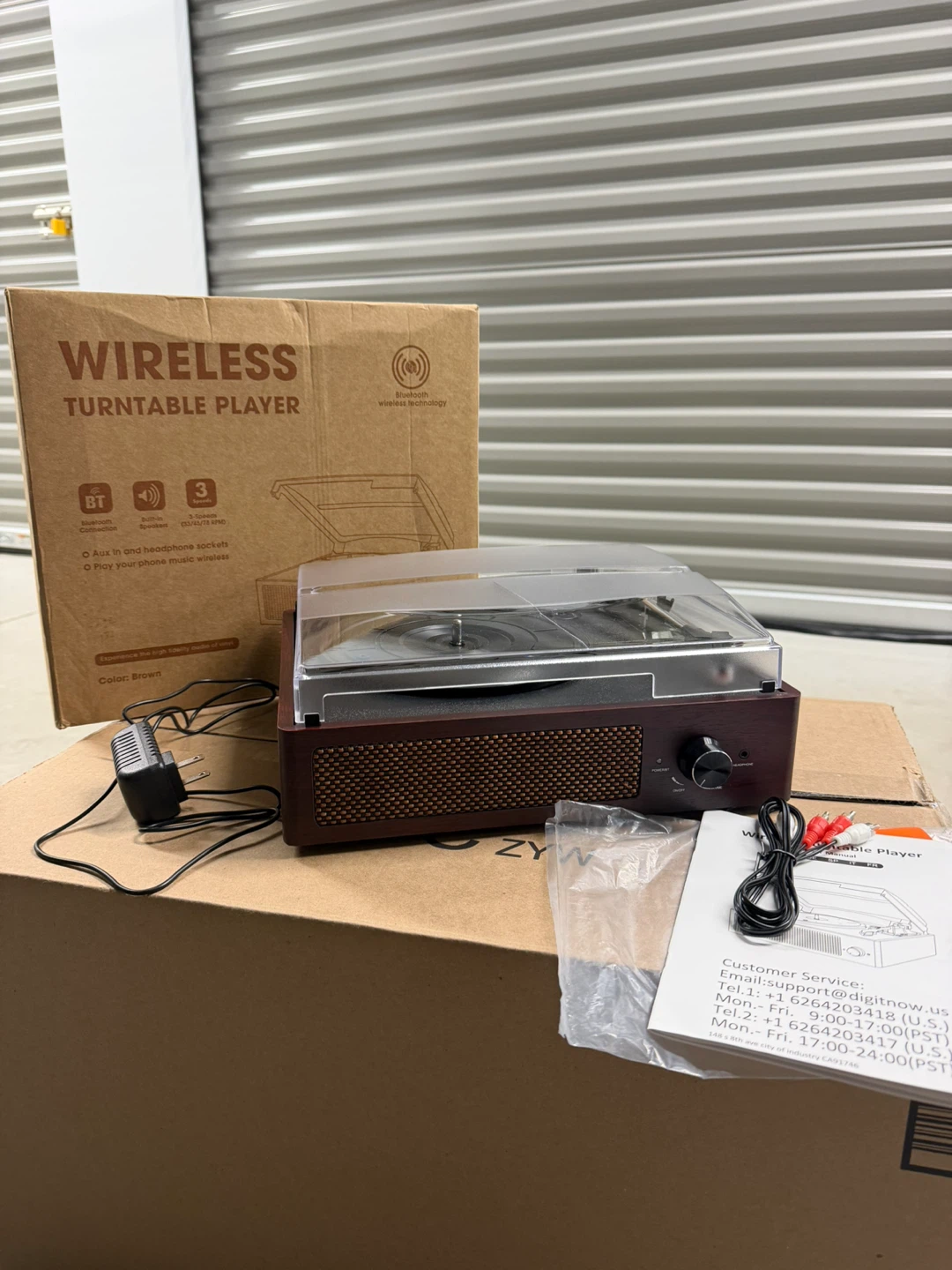 Vinyl Player Bluetooth Turntable with 3 Speed - photo 3