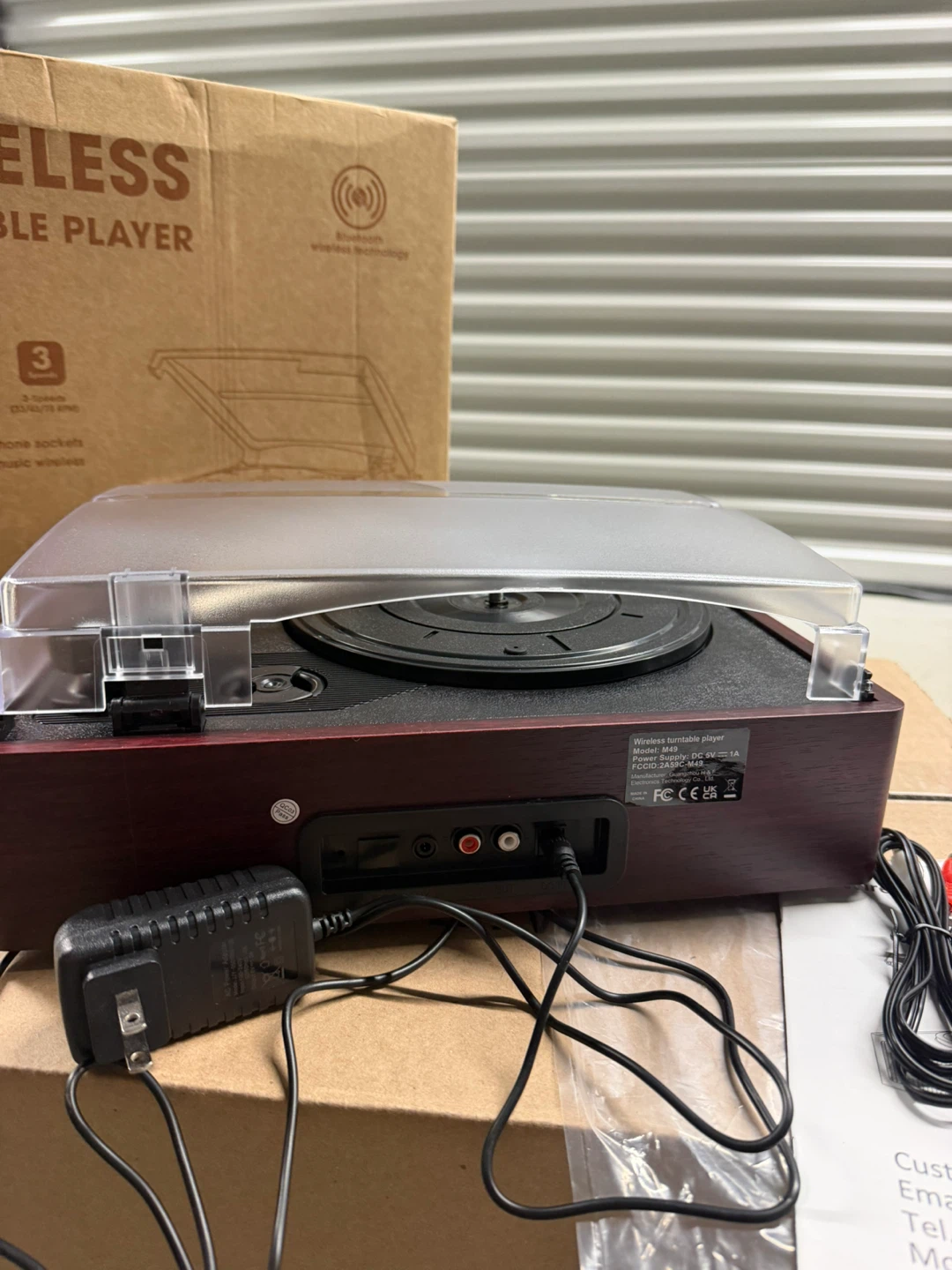Vinyl Player Bluetooth Turntable with 3 Speed - photo 2