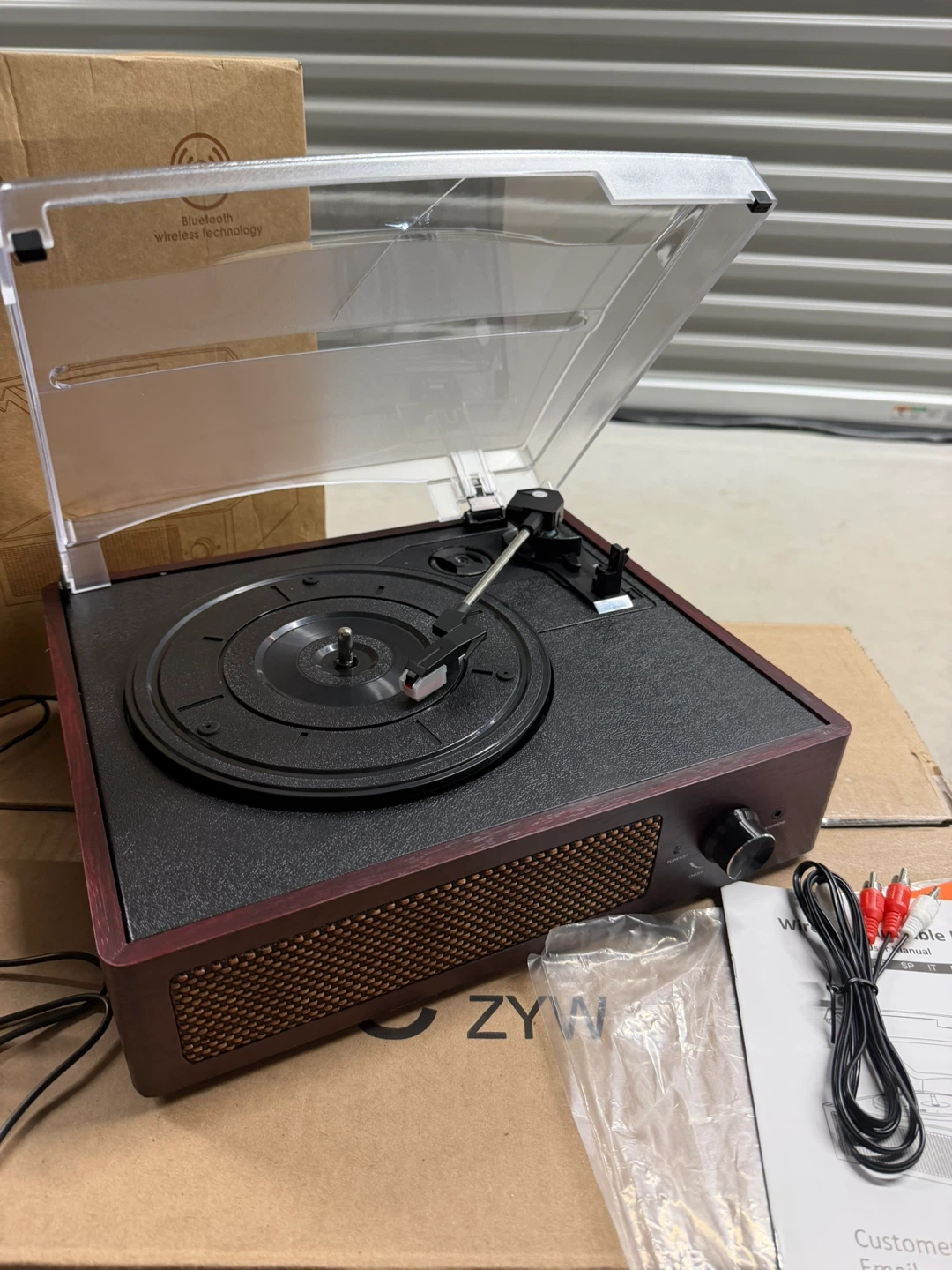 Vinyl Player Bluetooth Turntable with 3 Speed