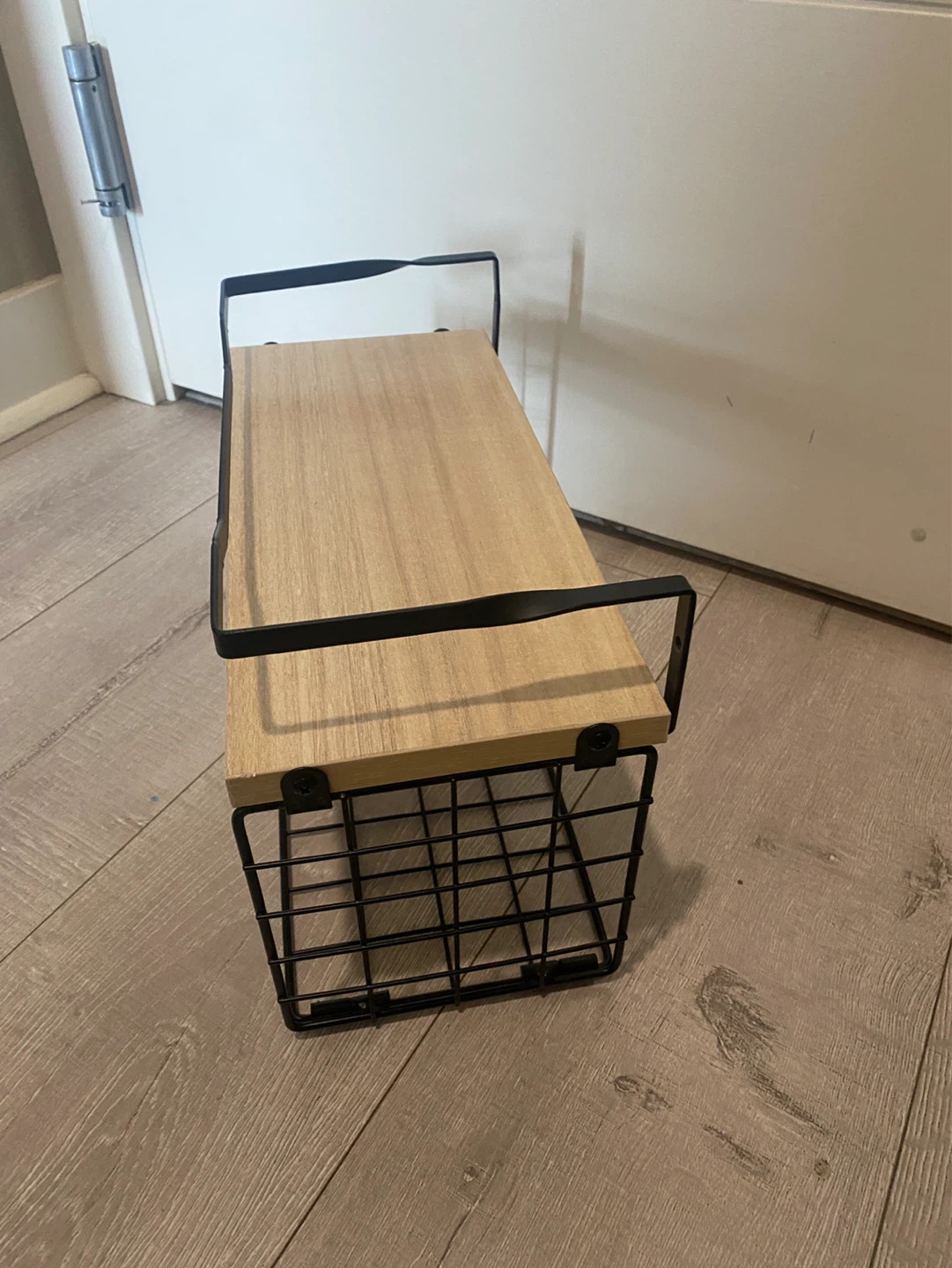 Wire and Wood Storage Shelf - photo 3