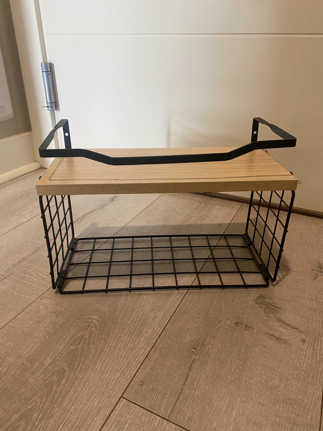 Wire and Wood Storage Shelf - photo 2