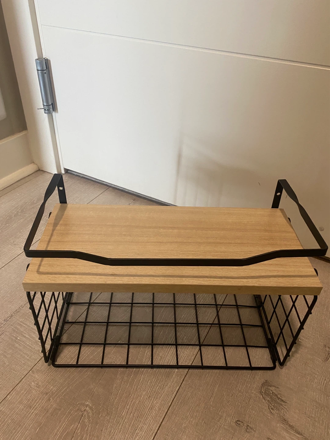 Wire and Wood Storage Shelf - photo 4