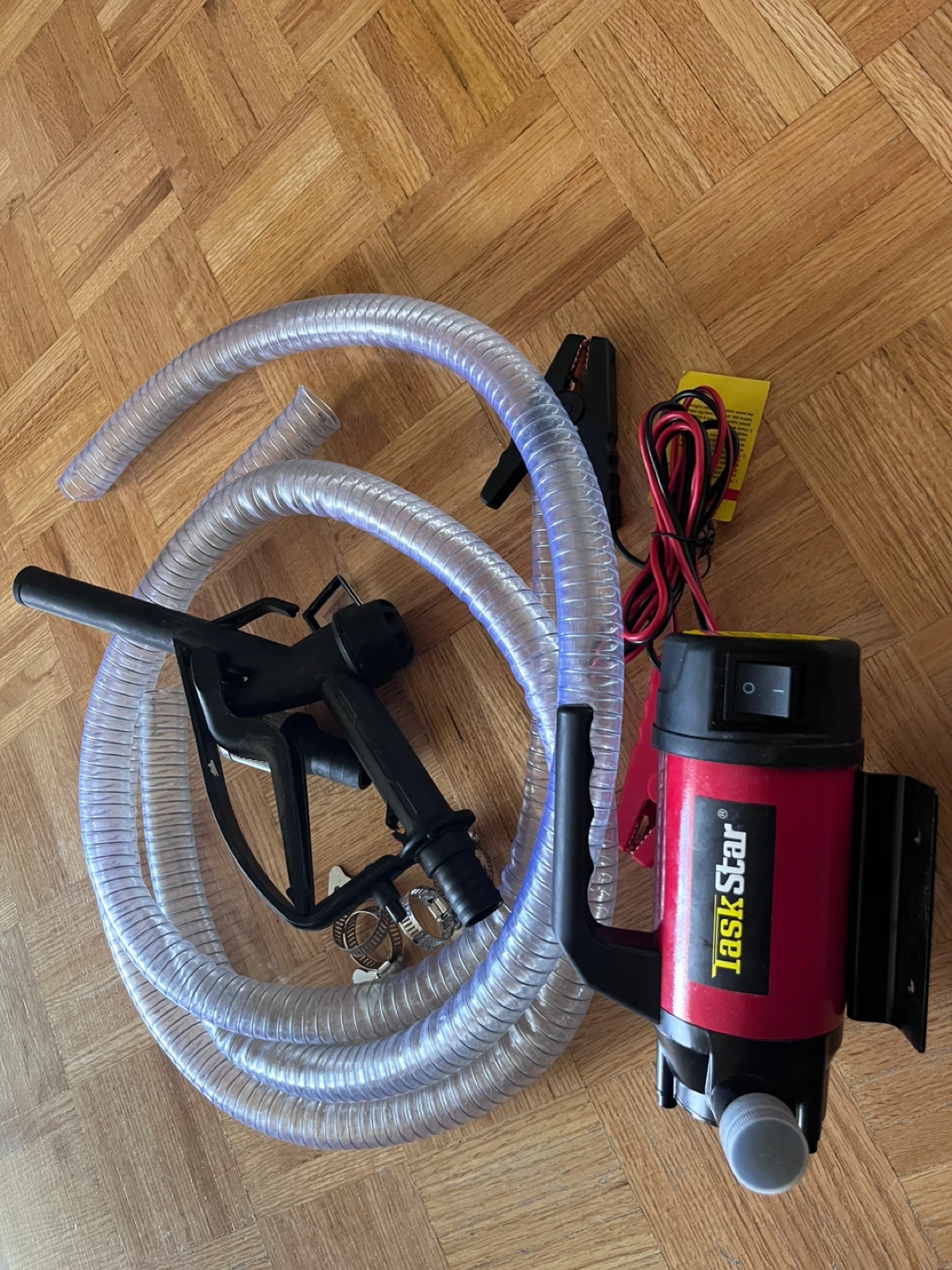 TaskStar Fuel Transfer Pump with Hoses - photo 2