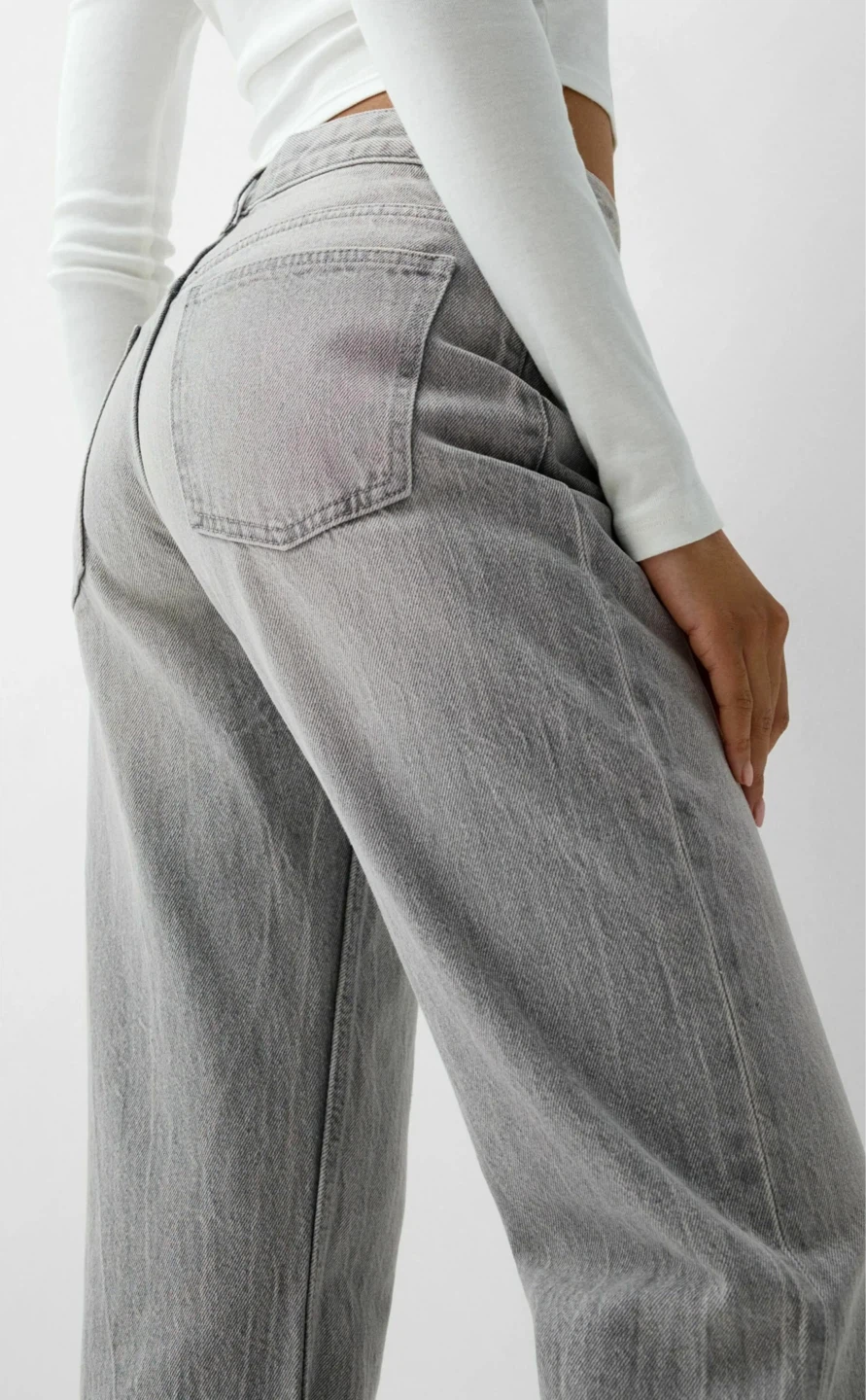 Women's Grey Straight Leg Jeans - photo 2