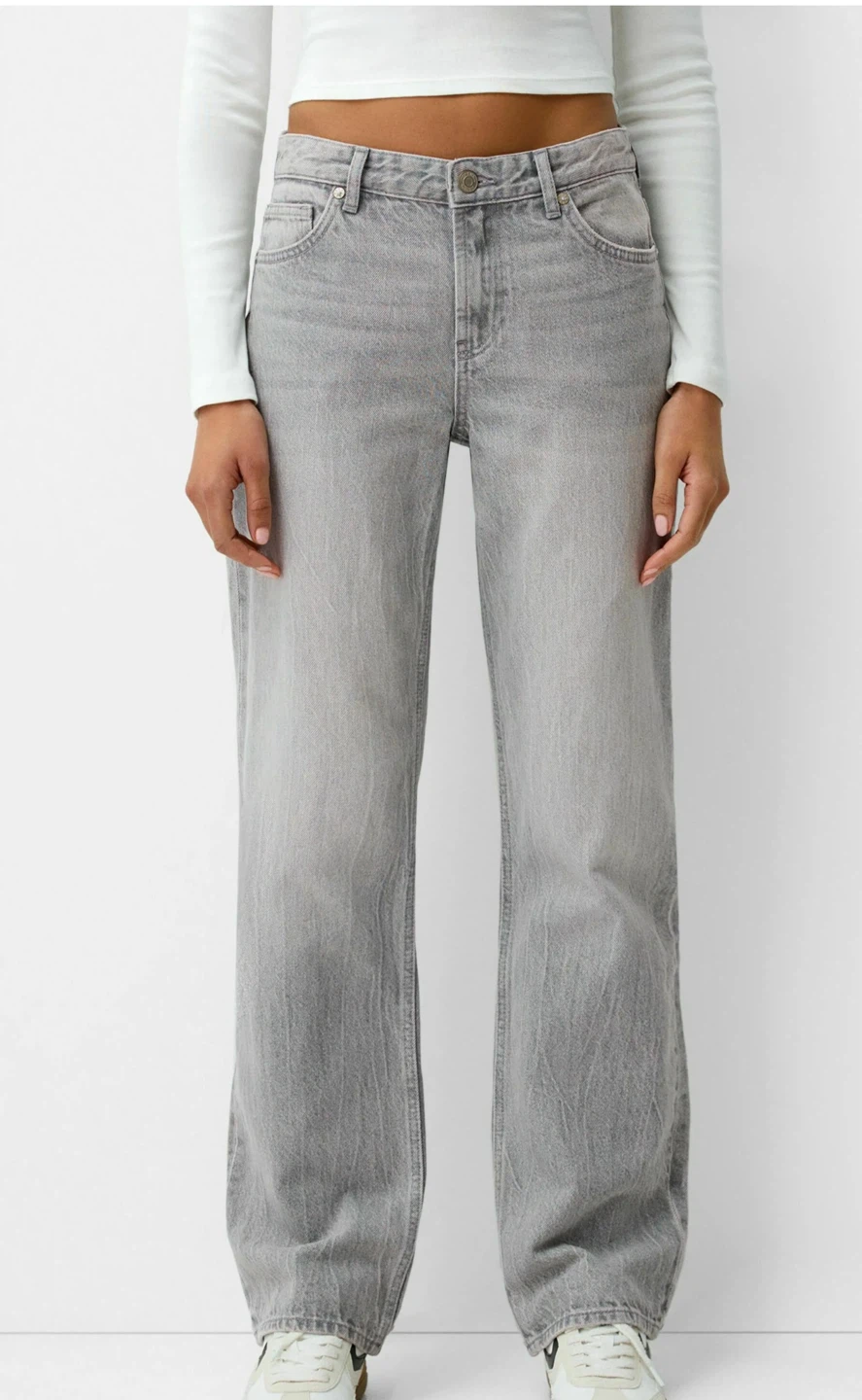 Women's Grey Straight Leg Jeans - photo 3