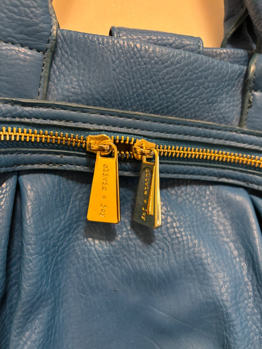Olivia + Joy Blue Leather Handbag - photo 2